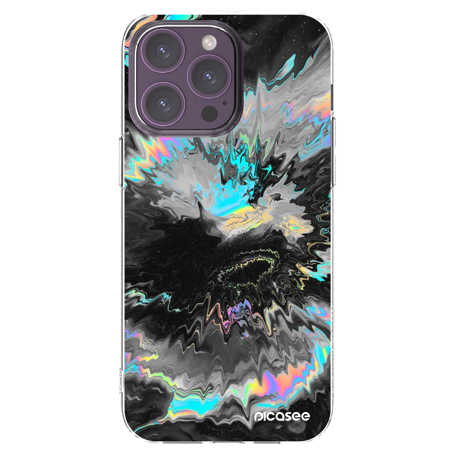 Picasee silikonowe przeźroczyste etui na Apple iPhone 14 Pro Max - Magnetic