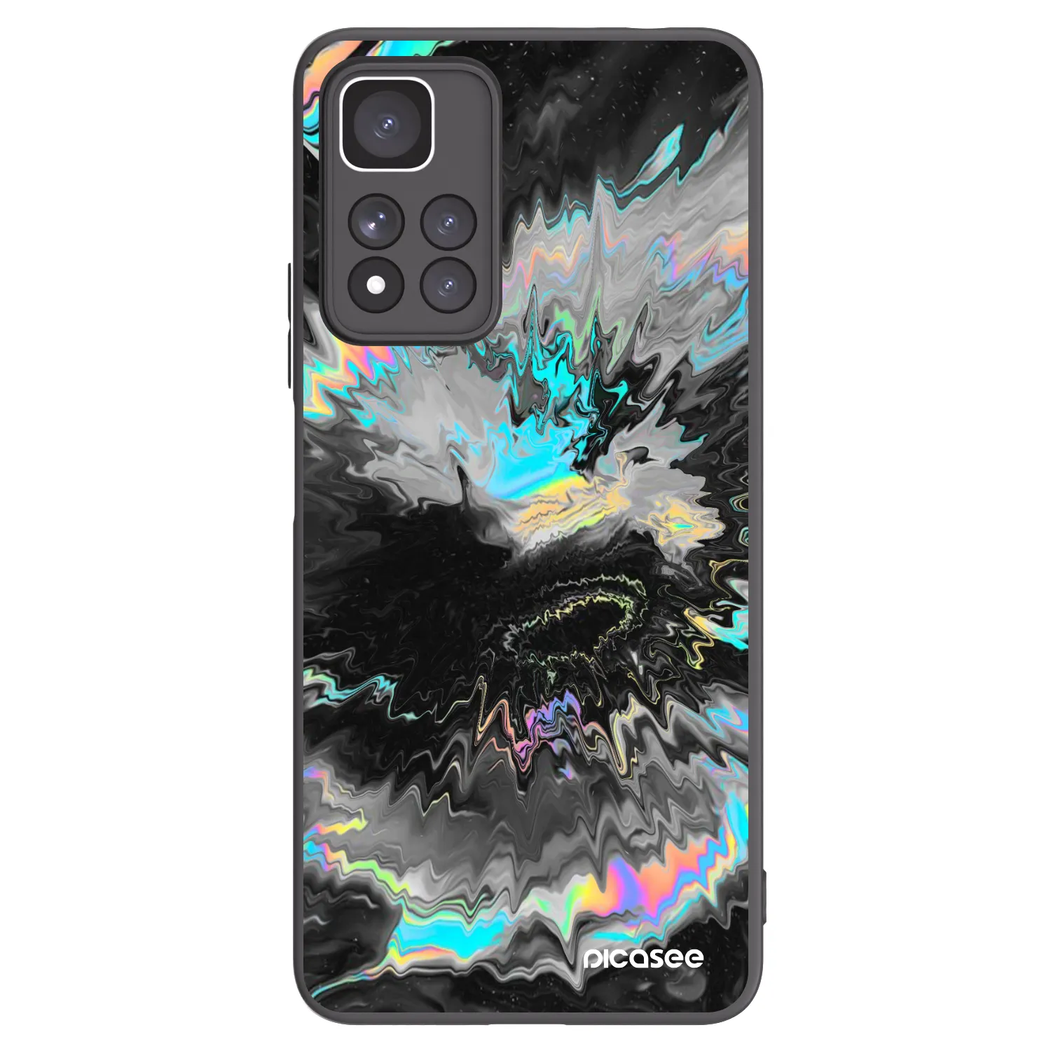 Picasee silikonowe czarne etui na Xiaomi Redmi Note 11 Pro+ 5G - Magnetic