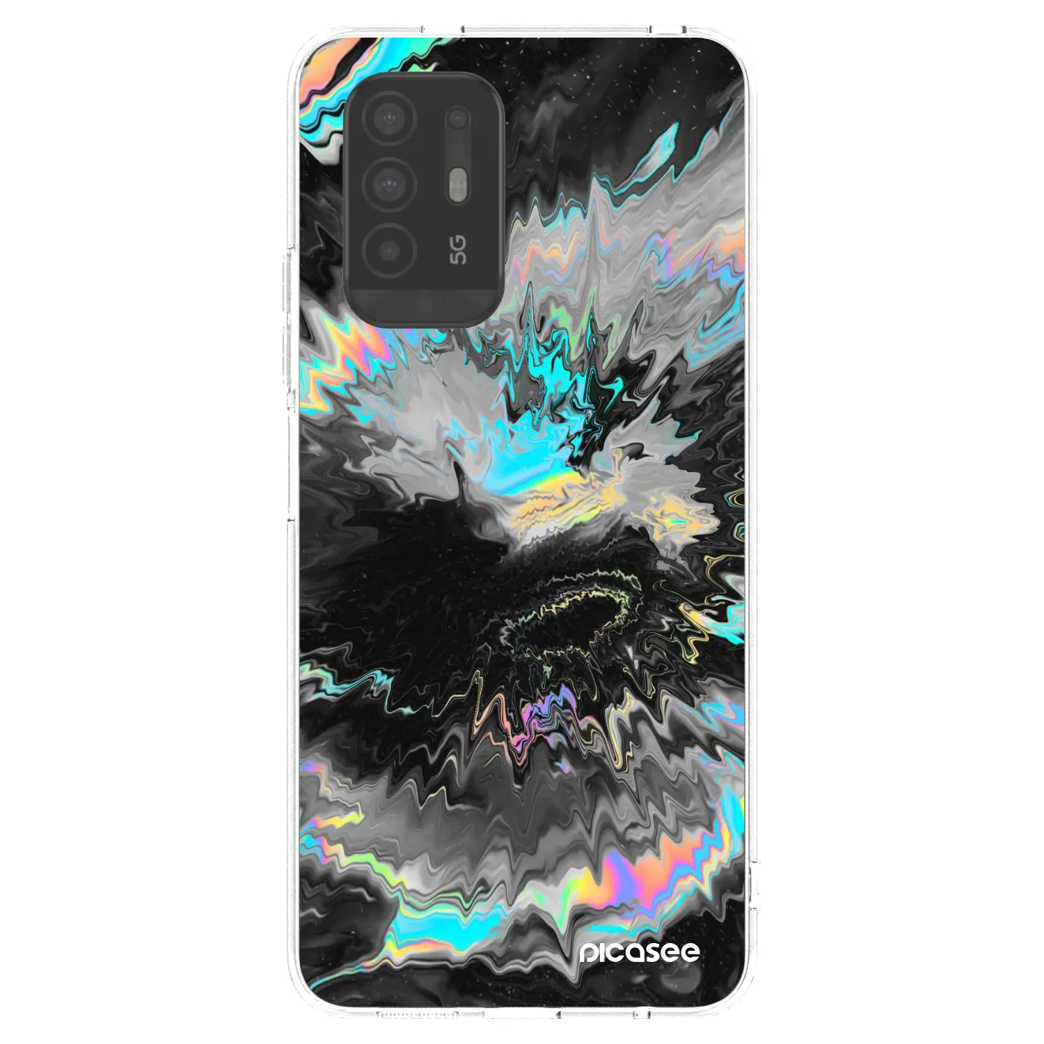 Picasee silikonowe przeźroczyste etui na OPPO A94 5G - Magnetic