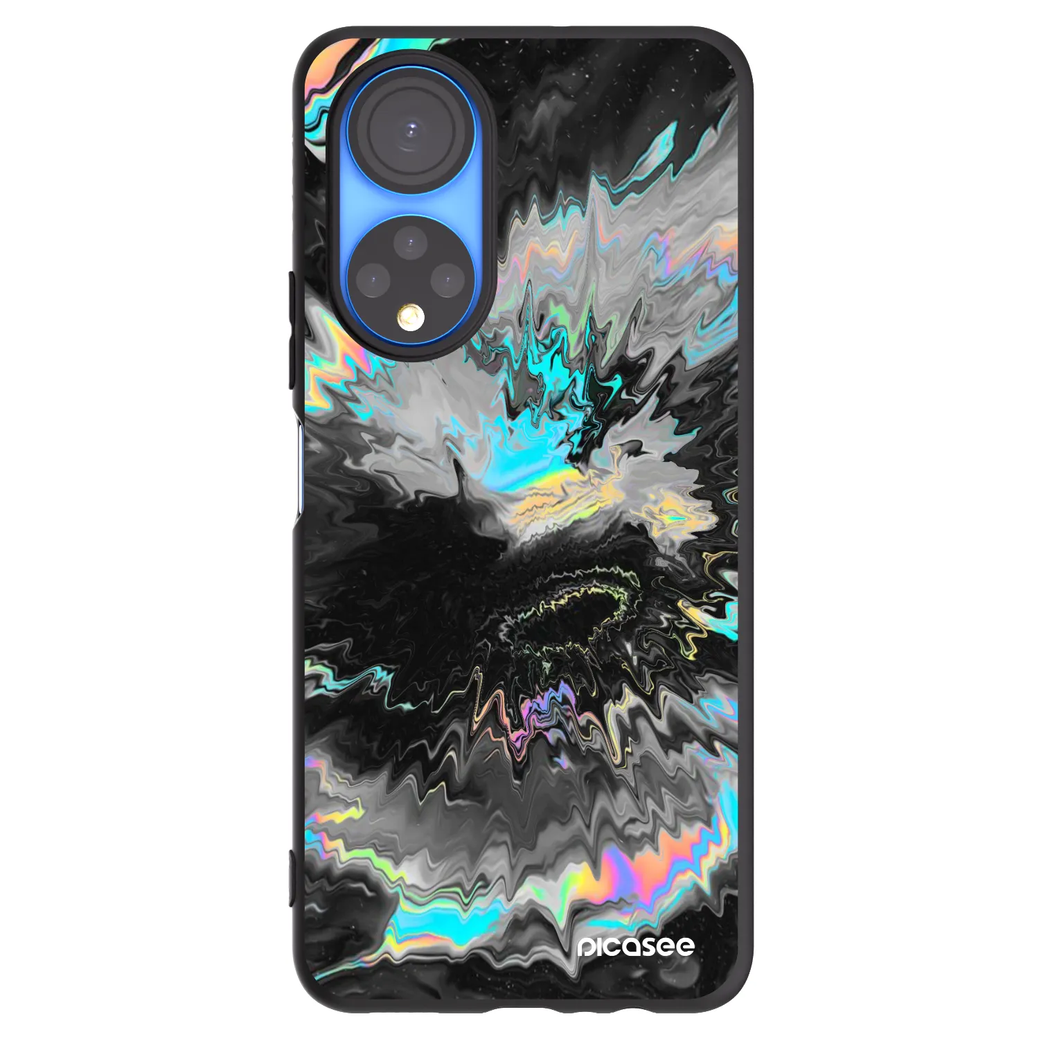 Picasee silikonowe czarne etui na Honor X7 - Magnetic