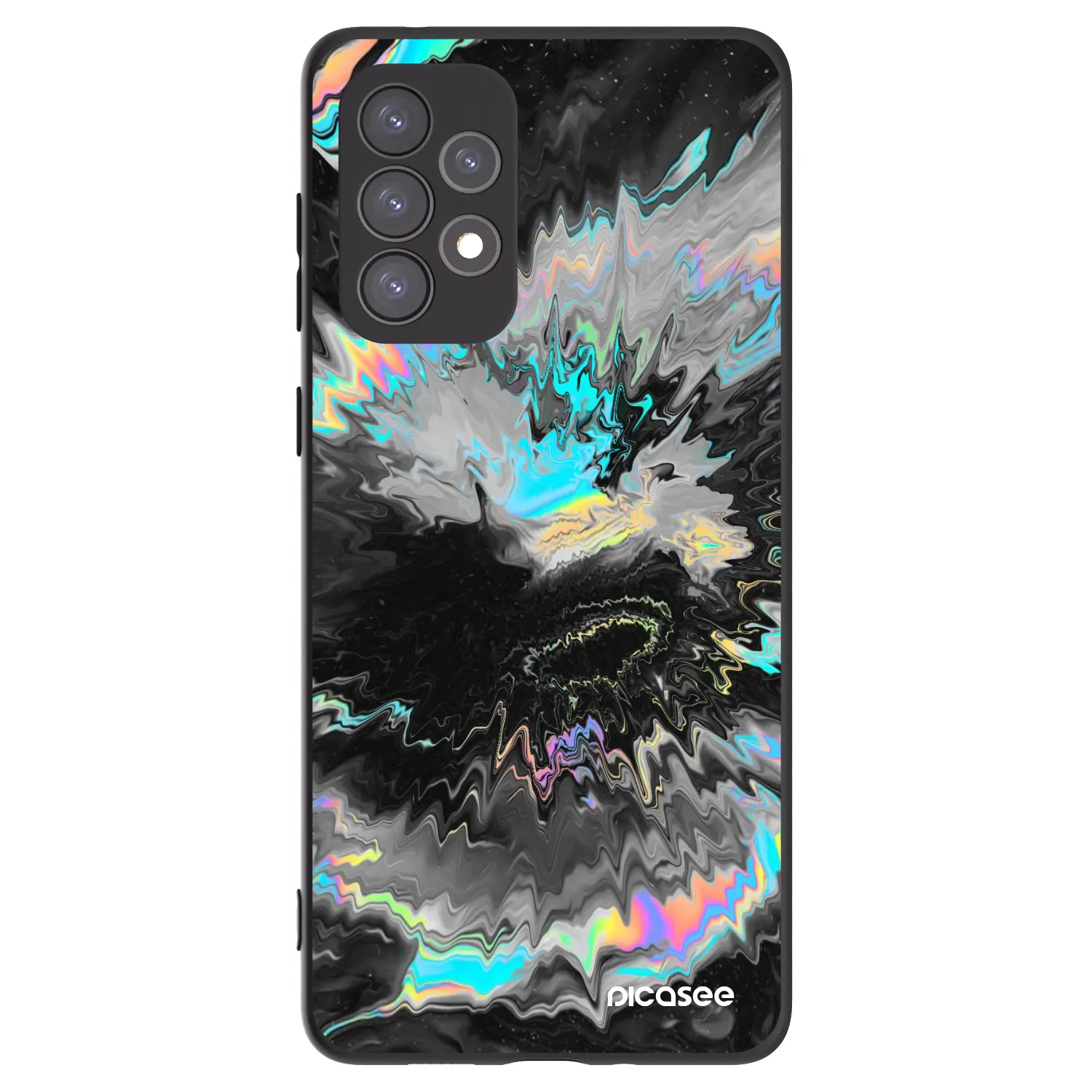 Picasee silikonowe czarne etui na Samsung Galaxy A73 5G - Magnetic