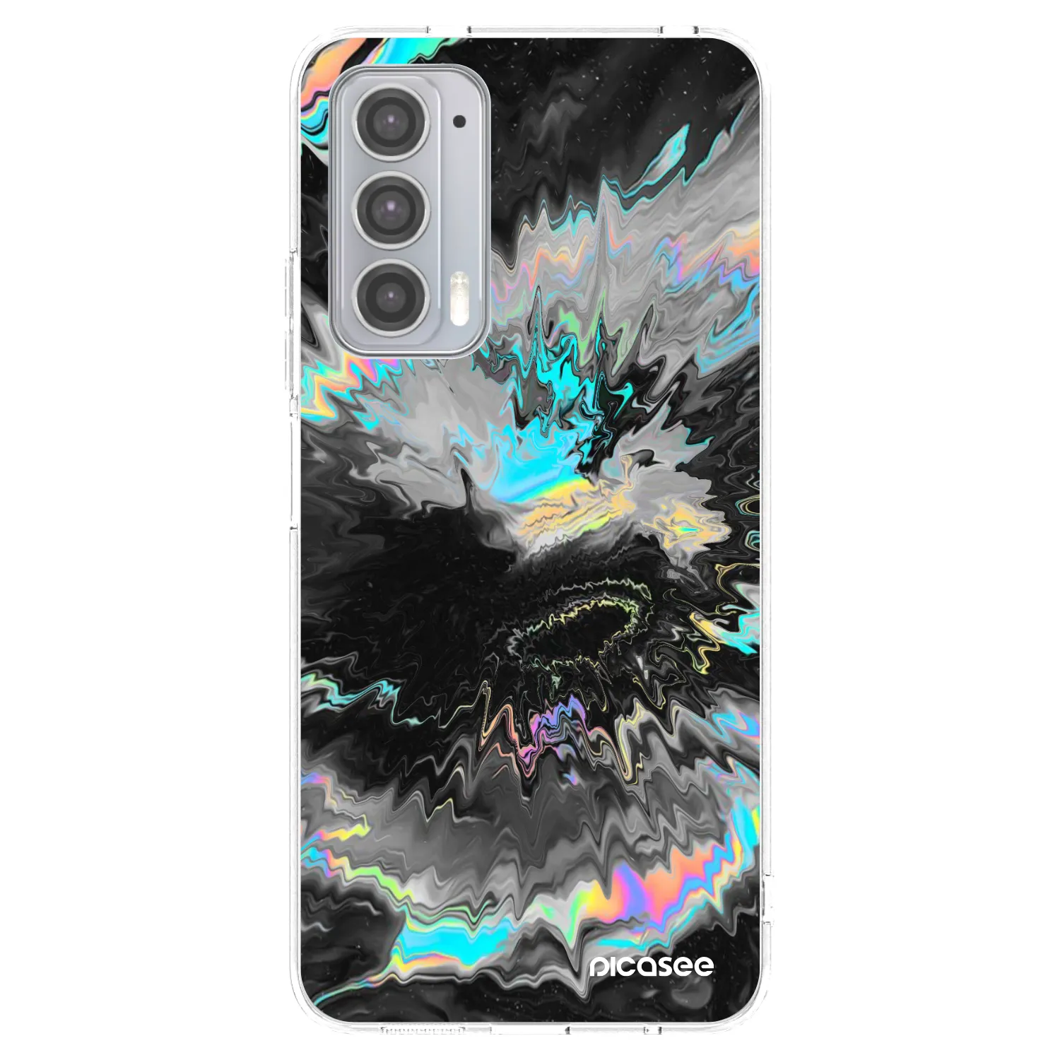 Picasee silikonowe przeźroczyste etui na Motorola Edge 20 - Magnetic