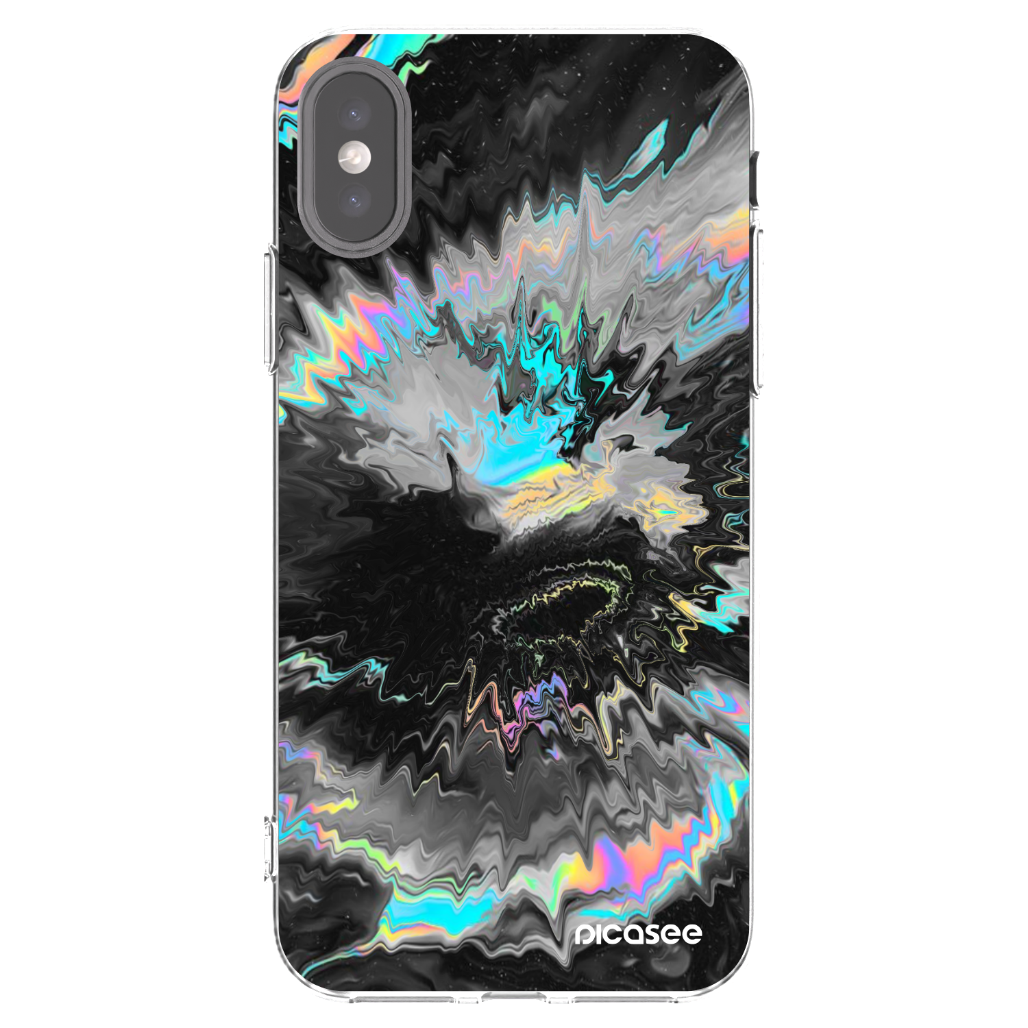 Picasee silikonowe przeźroczyste etui na Apple iPhone X/XS - Magnetic