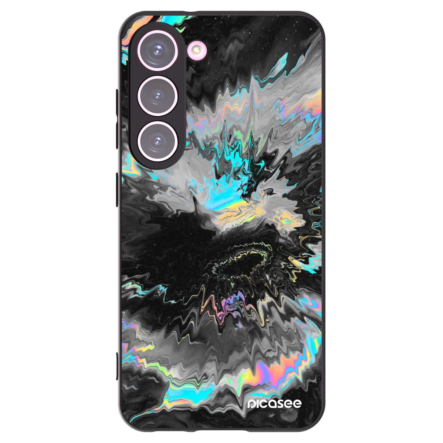 Picasee silikonowe czarne etui na Samsung Galaxy S23 5G - Magnetic