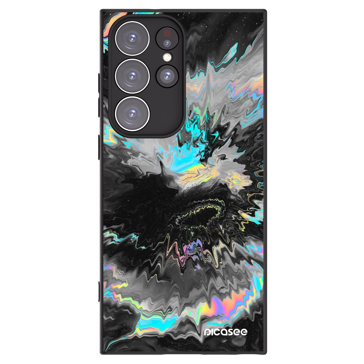 Picasee silikonowe czarne etui na Samsung Galaxy S23 Ultra 5G - Magnetic