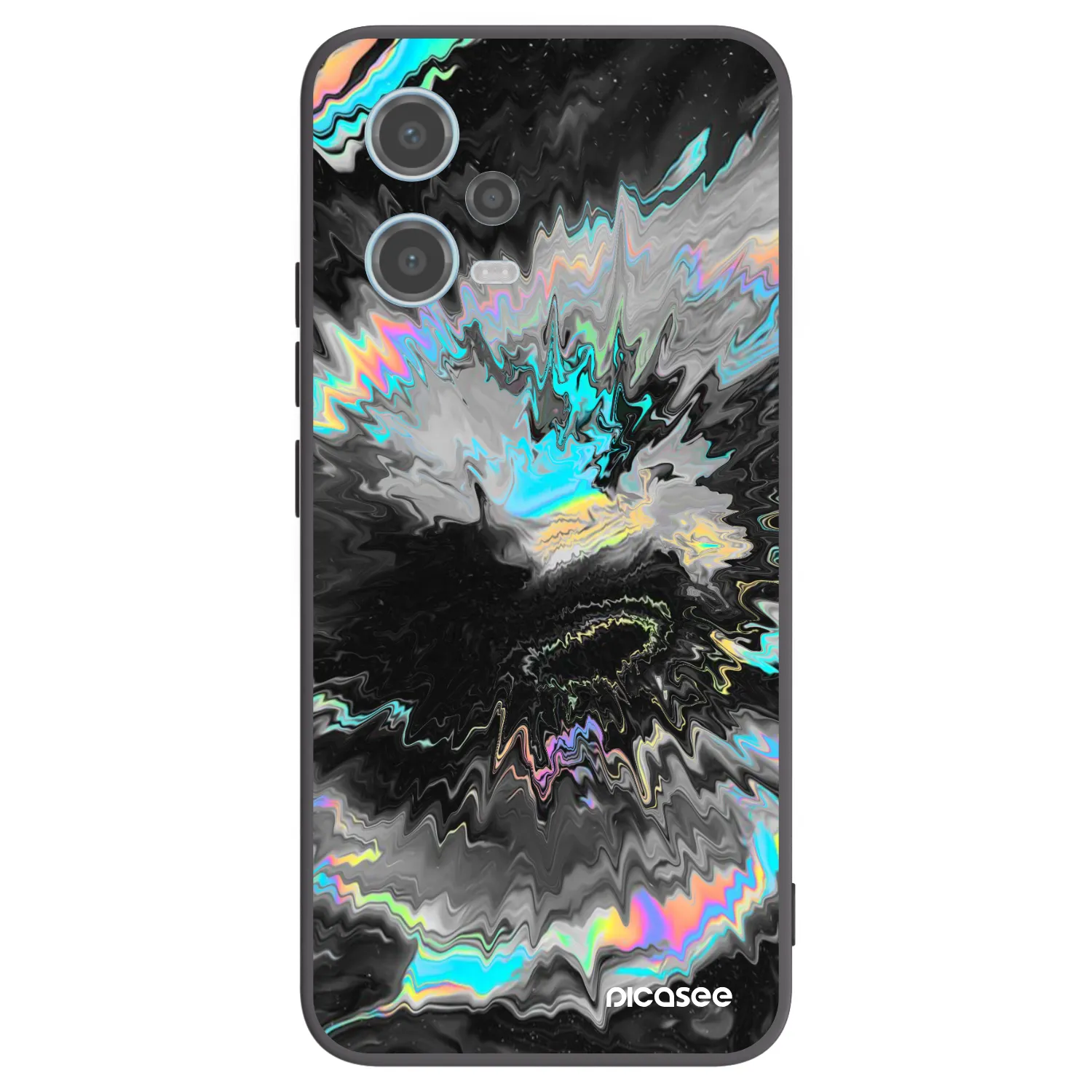 Picasee silikonowe czarne etui na Xiaomi Redmi Note 12 5G - Magnetic