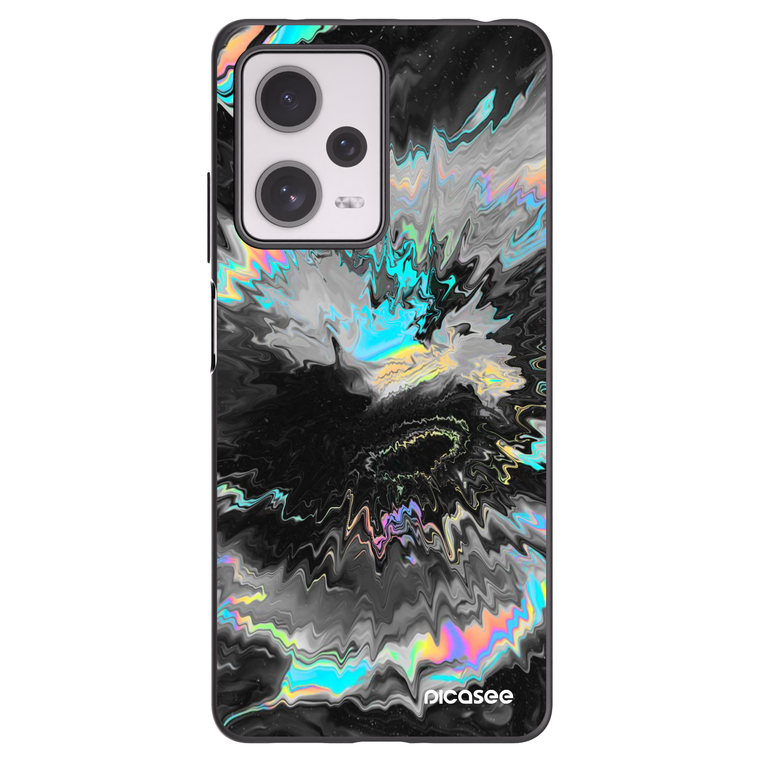 Picasee silikonowe czarne etui na Xiaomi Redmi Note 12 Pro+ 5G - Magnetic