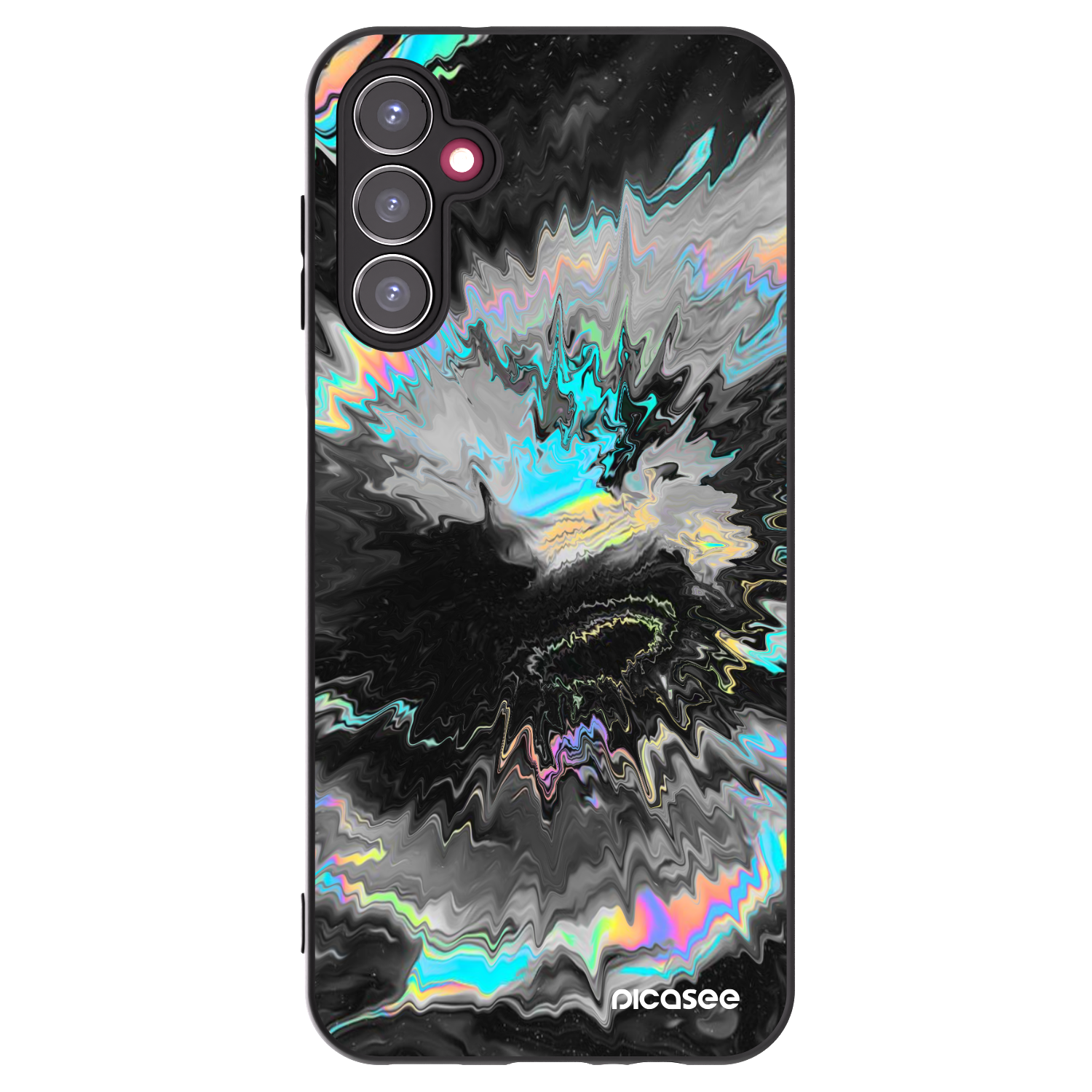 Picasee silikonowe czarne etui na Samsung Galaxy A14 4G A145R - Magnetic