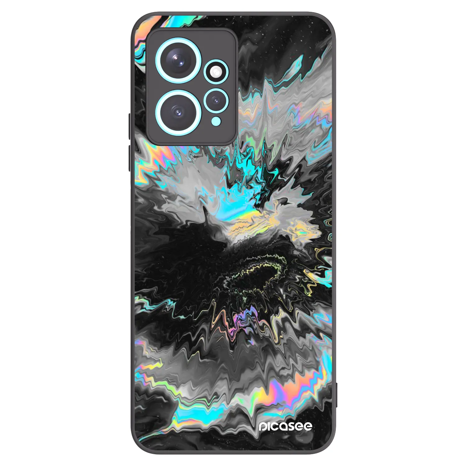 Picasee silikonowe czarne etui na Xiaomi Redmi Note 12 4G - Magnetic