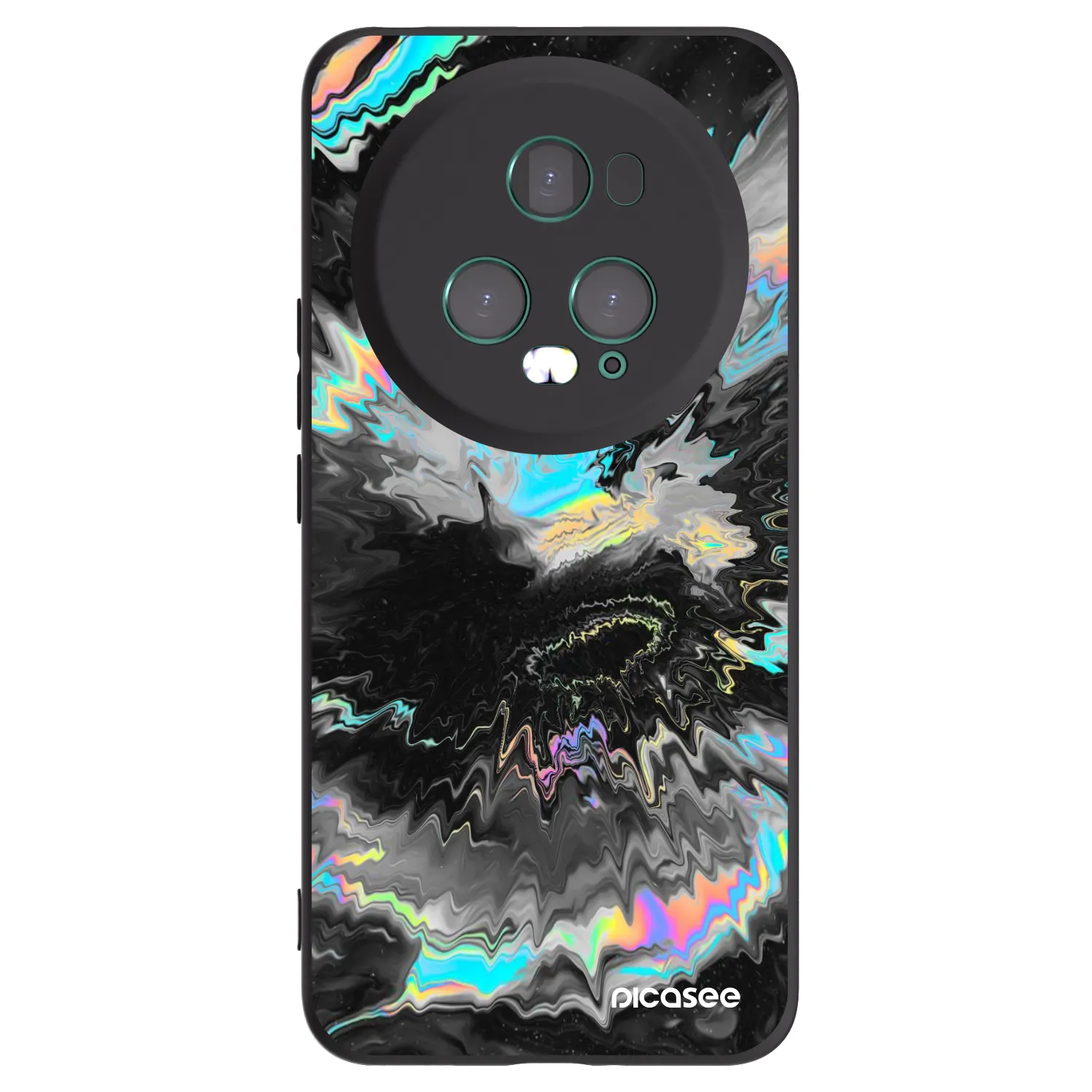 Picasee silikonowe czarne etui na Honor Magic5 Pro - Magnetic