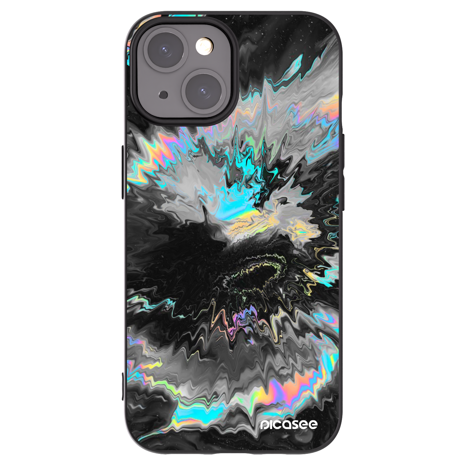Picasee silikonowe czarne etui na Apple iPhone 15 - Magnetic