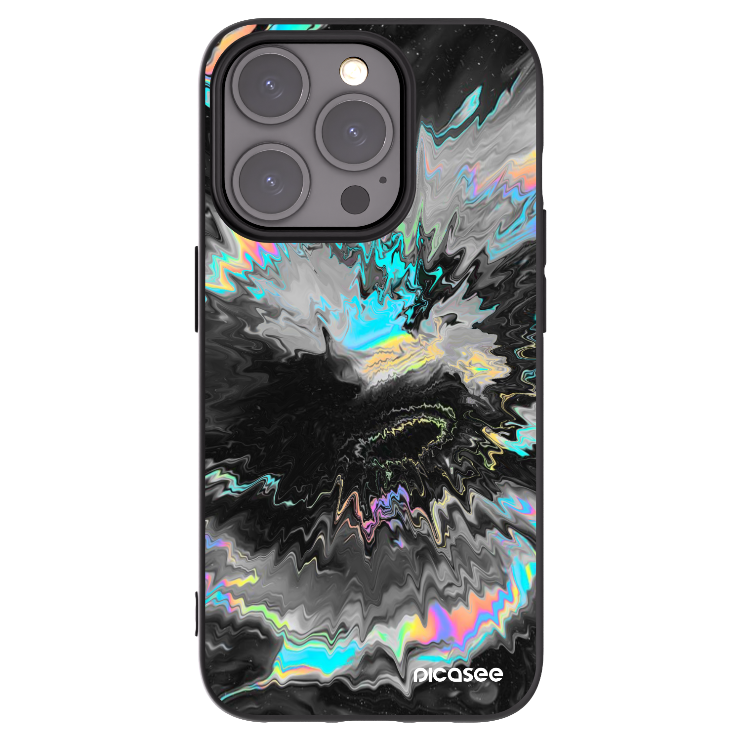 Picasee silikonowe czarne etui na Apple iPhone 15 Pro - Magnetic