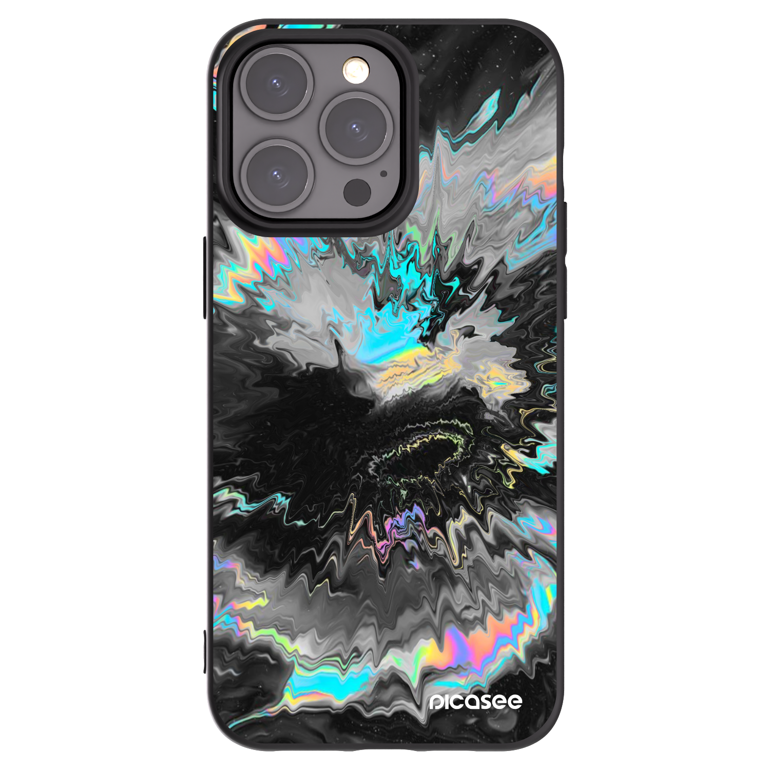 Picasee silikonowe czarne etui na Apple iPhone 15 Pro Max - Magnetic