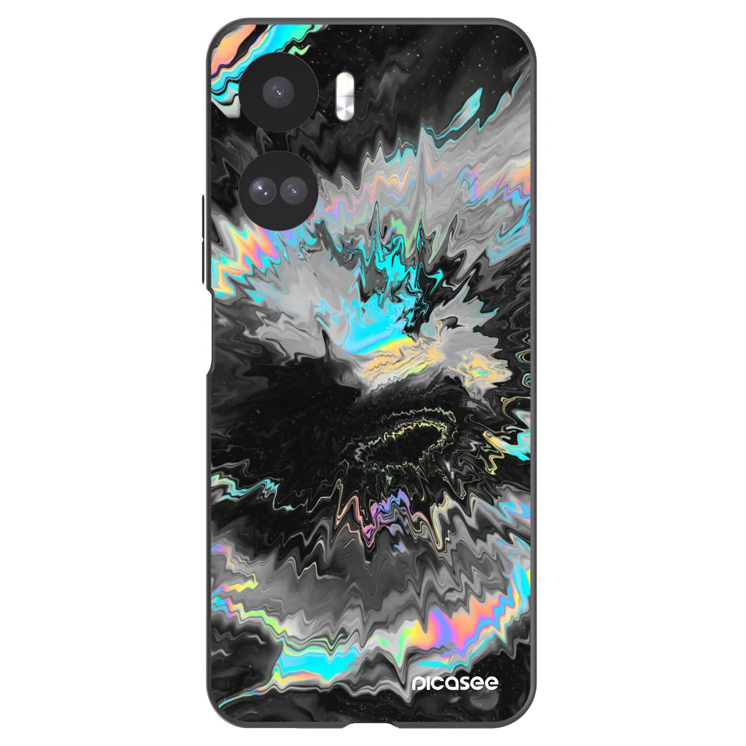 Picasee silikonowe czarne etui na Honor 90 Lite 5G - Magnetic