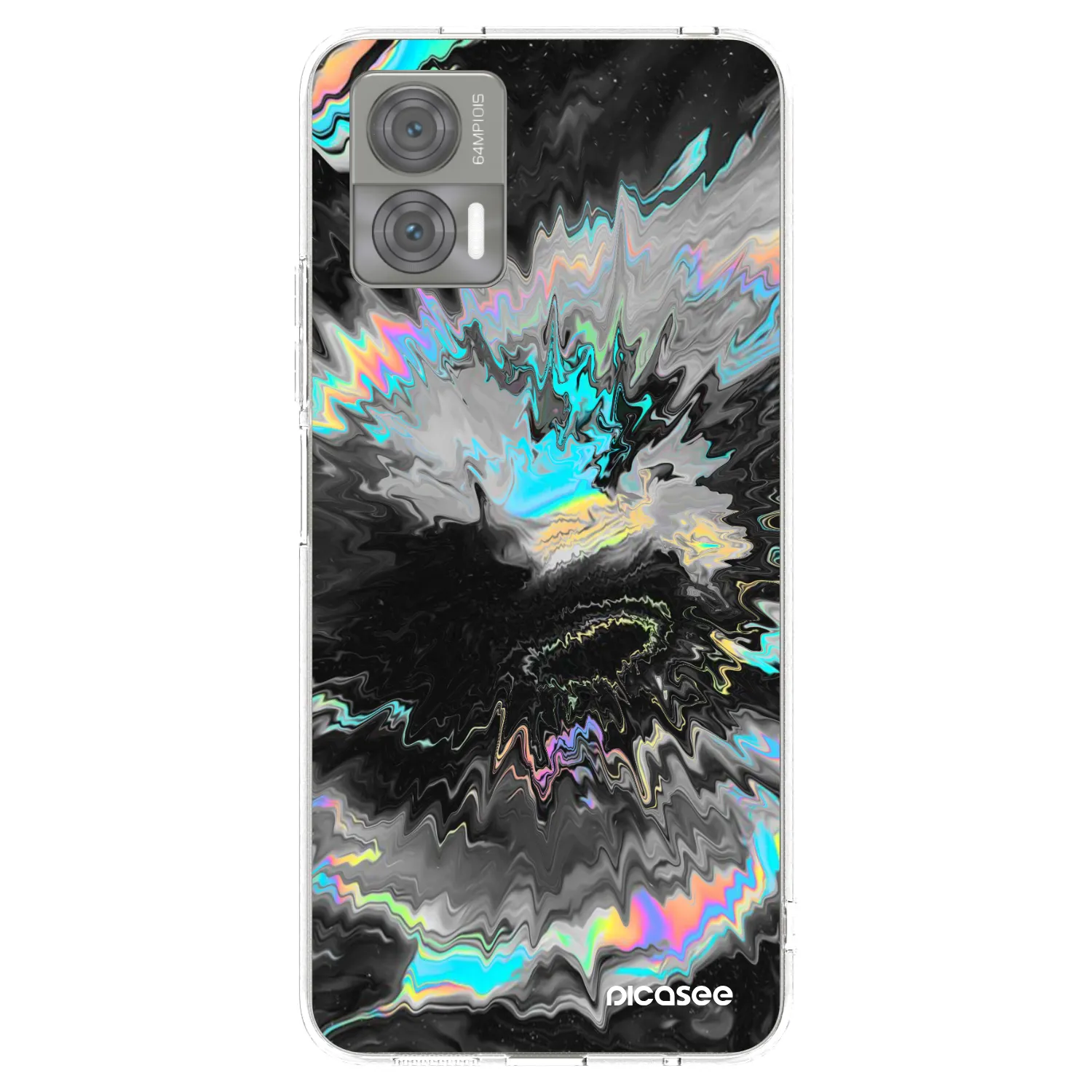 Picasee silikonowe przeźroczyste etui na Motorola Edge 30 Neo - Magnetic