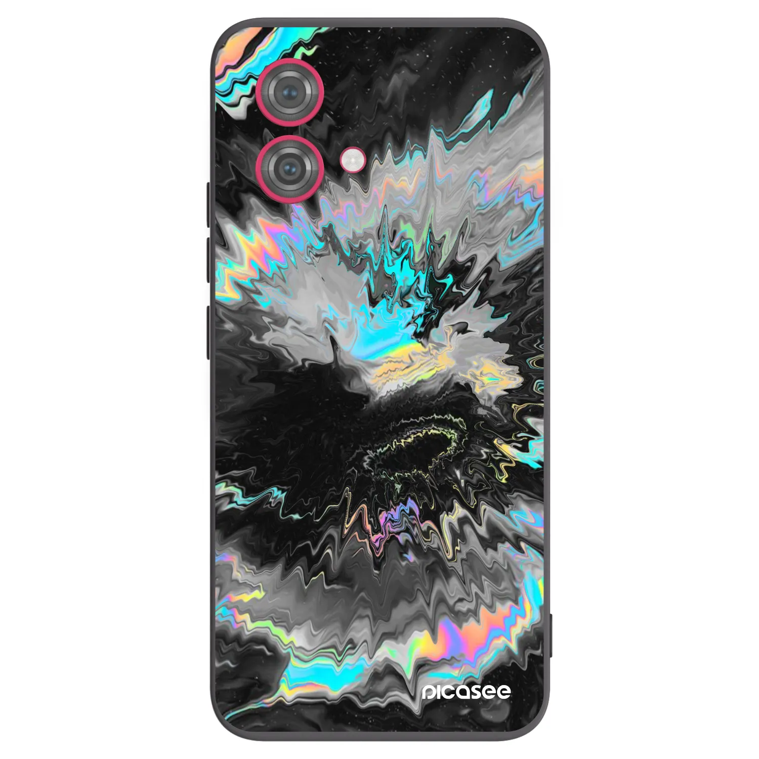 Picasee silikonowe czarne etui na Motorola Moto G84 5G - Magnetic