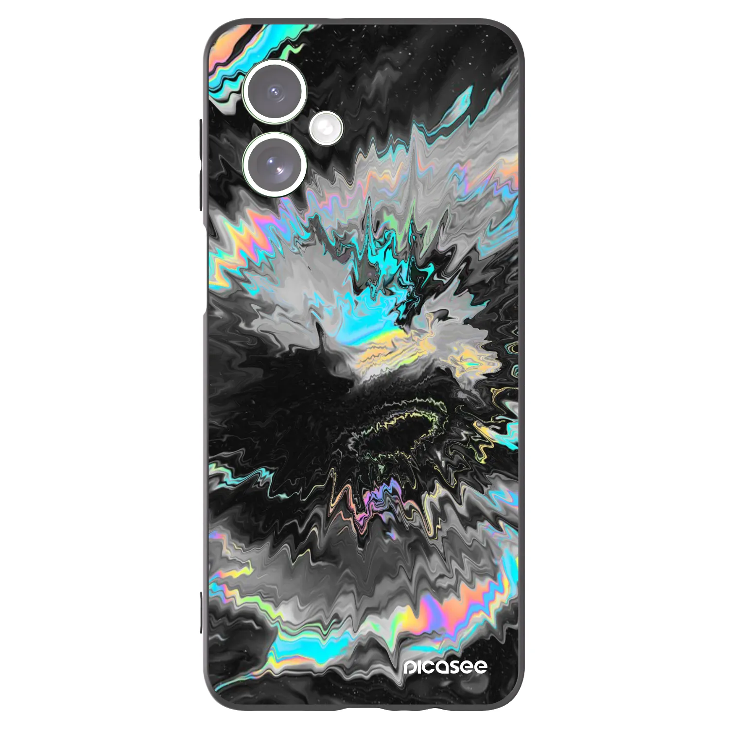 Picasee silikonowe czarne etui na Motorola Moto G54 5G - Magnetic