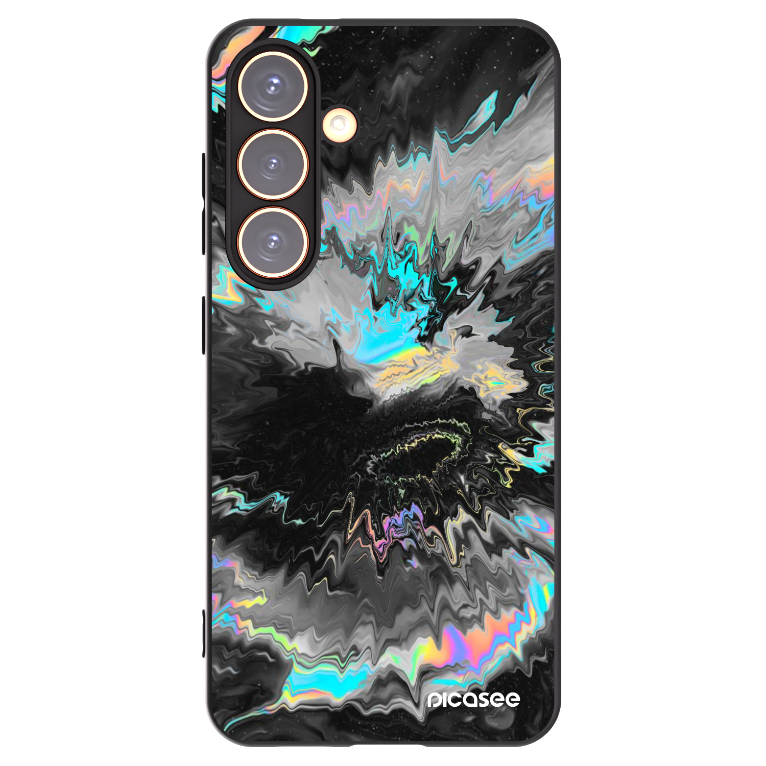Picasee silikonowe czarne etui na Samsung Galaxy S24 S921B 5G - Magnetic