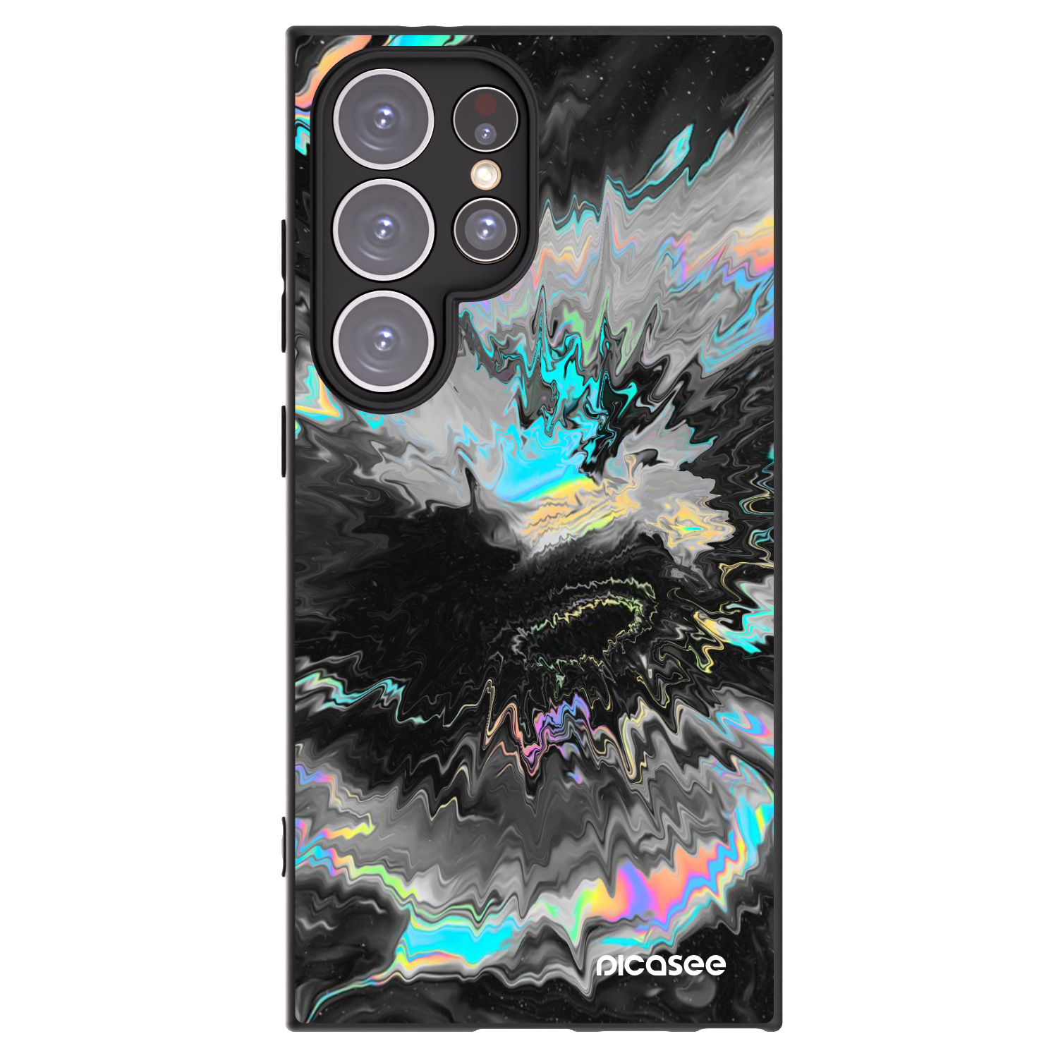 Picasee silikonowe czarne etui na Samsung Galaxy S24 Ultra S928B 5G - Magnetic