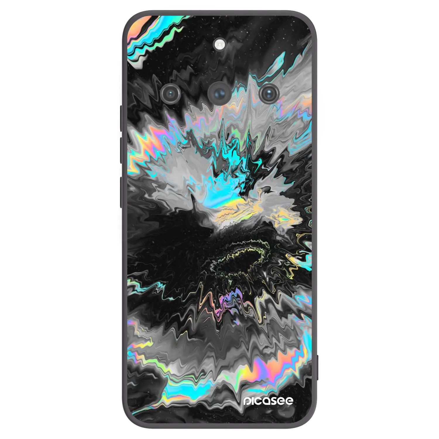 Picasee silikonowe czarne etui na Realme 11 Pro+ - Magnetic