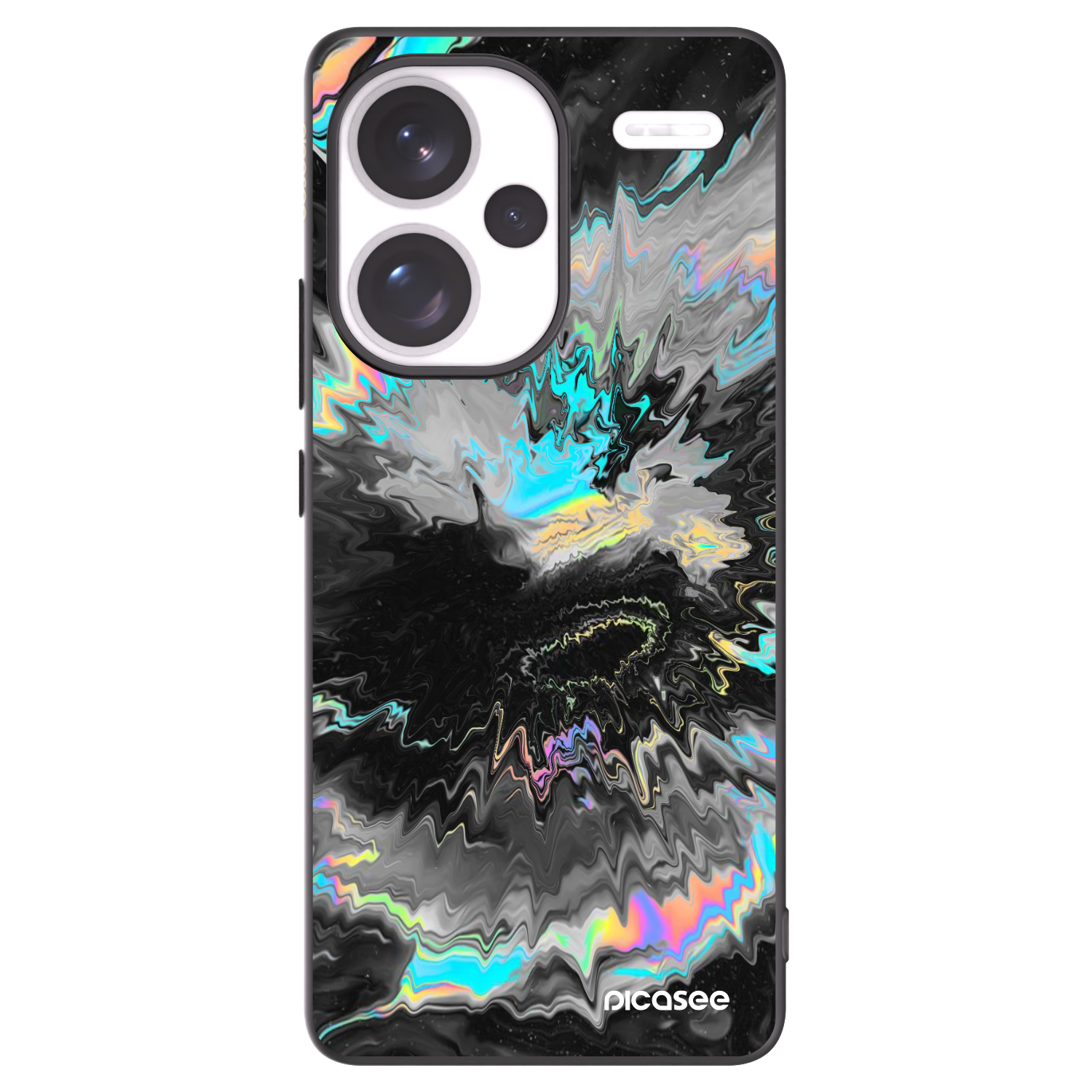 Picasee silikonowe czarne etui na Xiaomi Redmi Note 13 Pro+ 5G - Magnetic