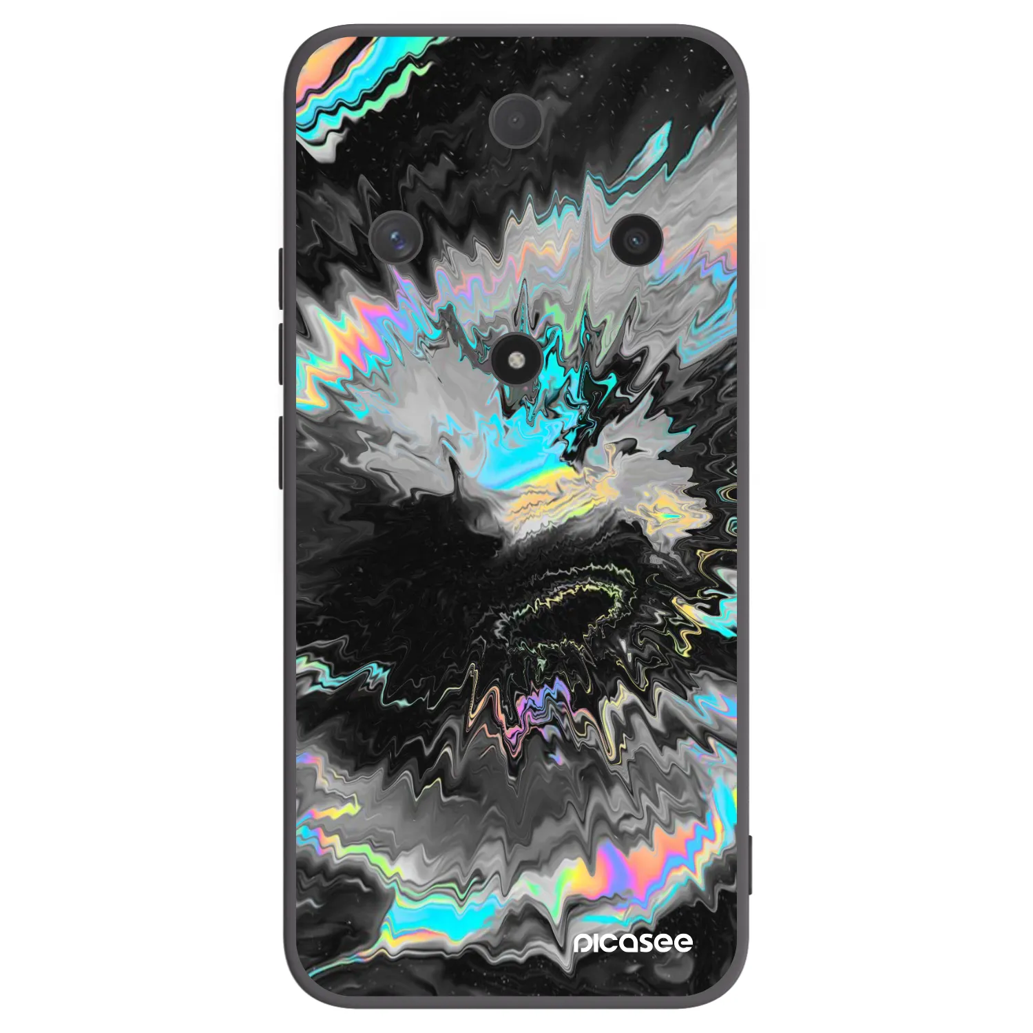 Picasee silikonowe czarne etui na Honor Magic6 Lite 5G - Magnetic