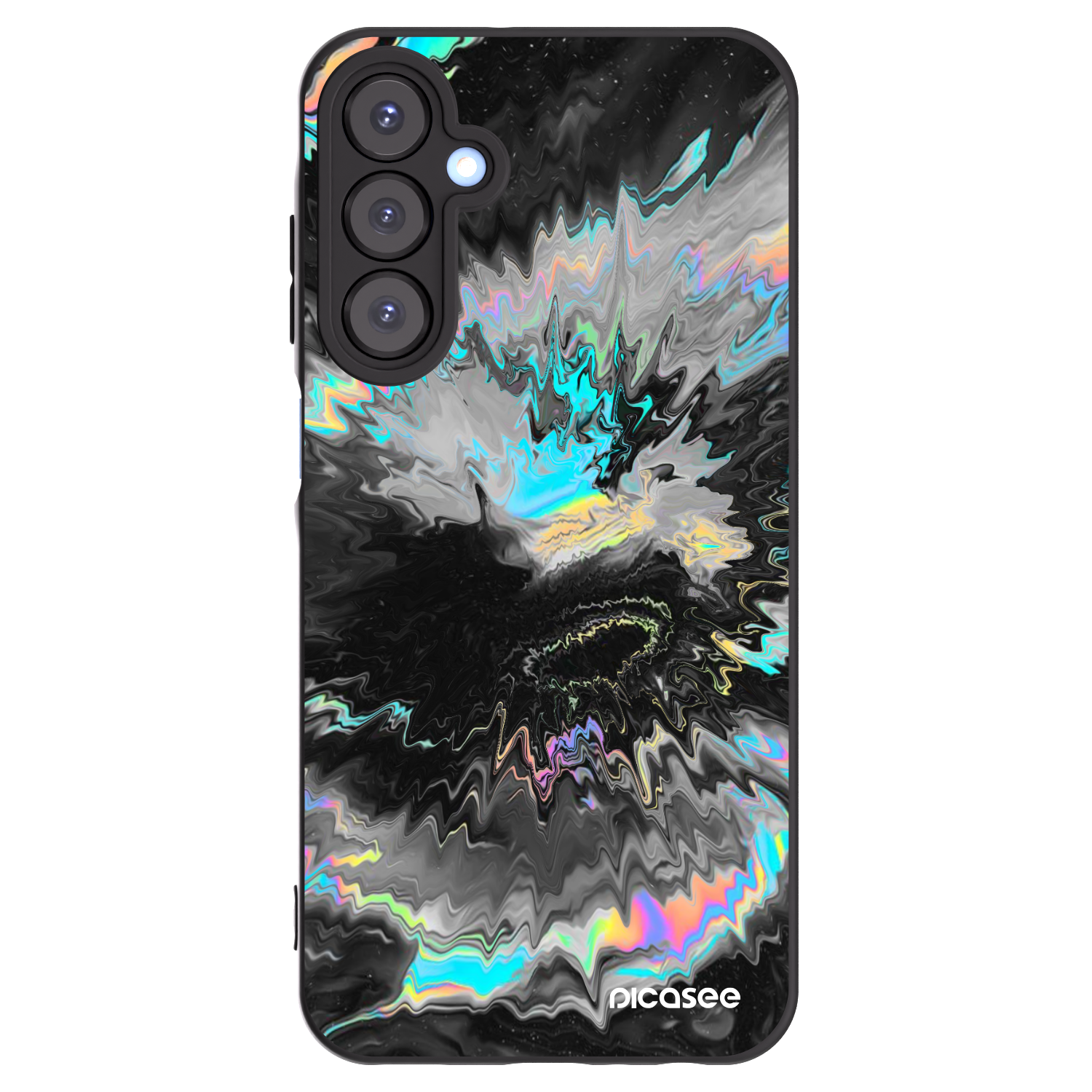 Picasee silikonowe czarne etui na Samsung Galaxy A25 A256B 5G - Magnetic