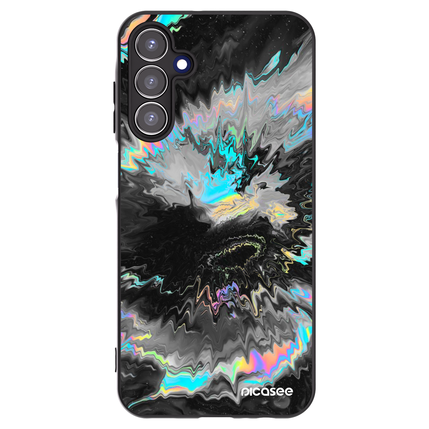 Picasee silikonowe czarne etui na Samsung Galaxy A15 A156B 5G - Magnetic