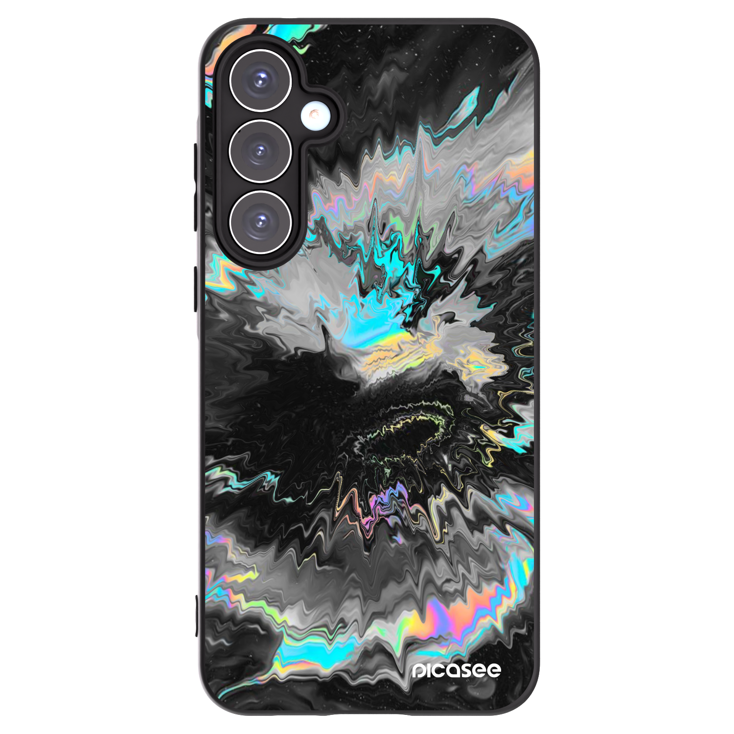 Picasee silikonowe czarne etui na Samsung Galaxy A55 5G A556B - Magnetic