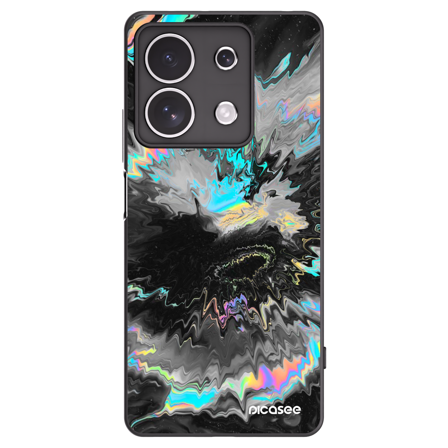Picasee silikonowe czarne etui na Xiaomi Redmi Note 13 4G - Magnetic