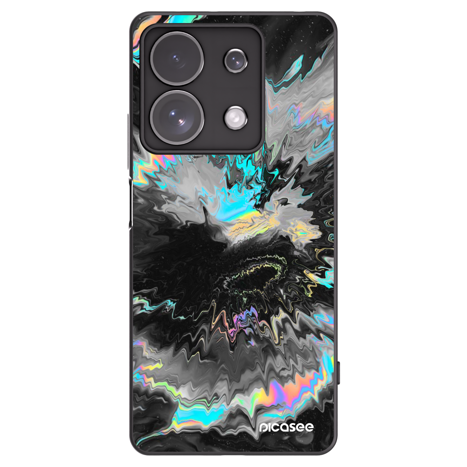 Picasee silikonowe czarne etui na Xiaomi Redmi Note 13 Pro 4G - Magnetic