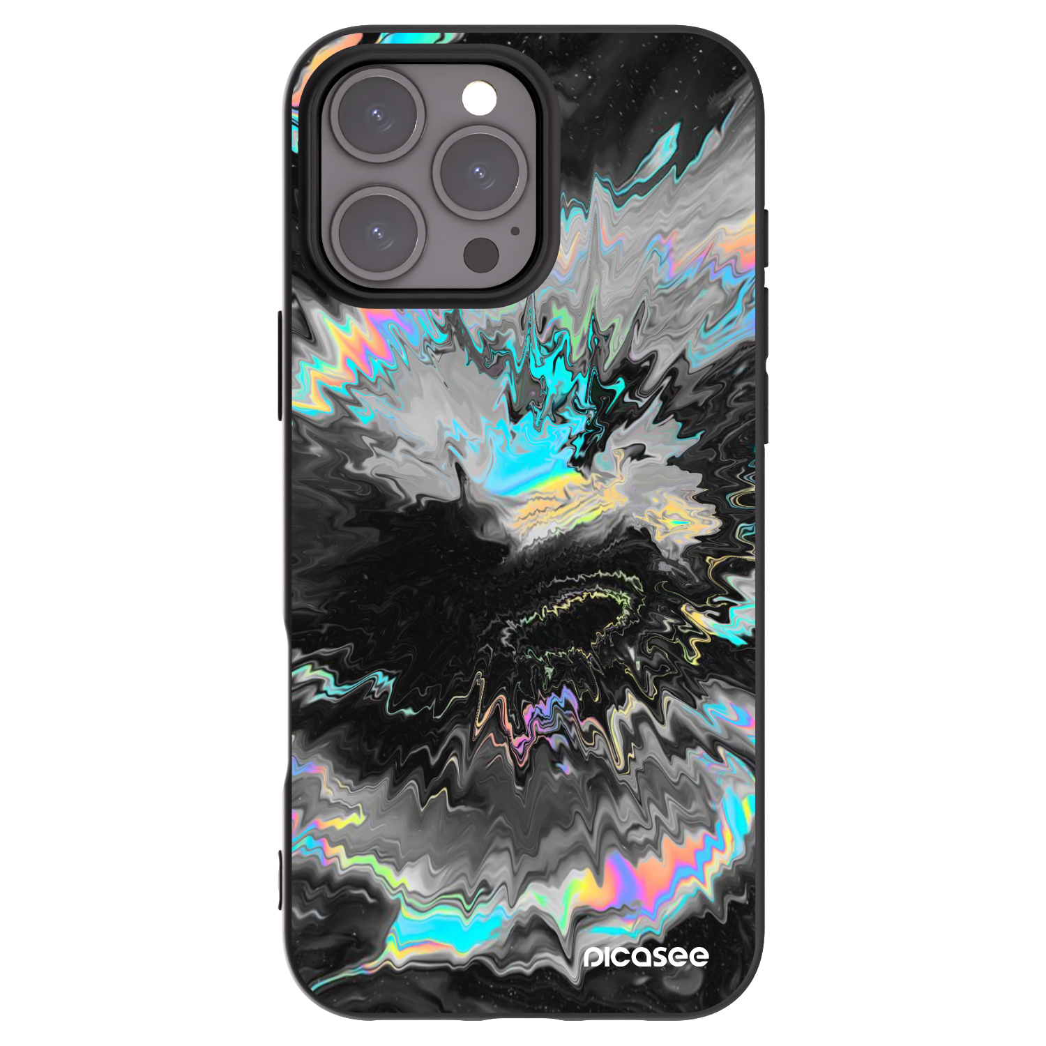 Picasee silikonowe czarne etui na Apple iPhone 16 Pro Max - Magnetic