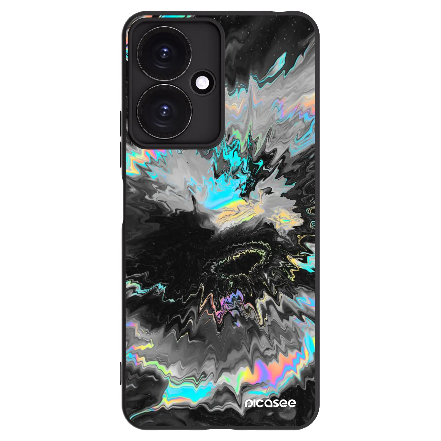 Picasee silikonowe czarne etui na Xiaomi Redmi 13C 5G - Magnetic
