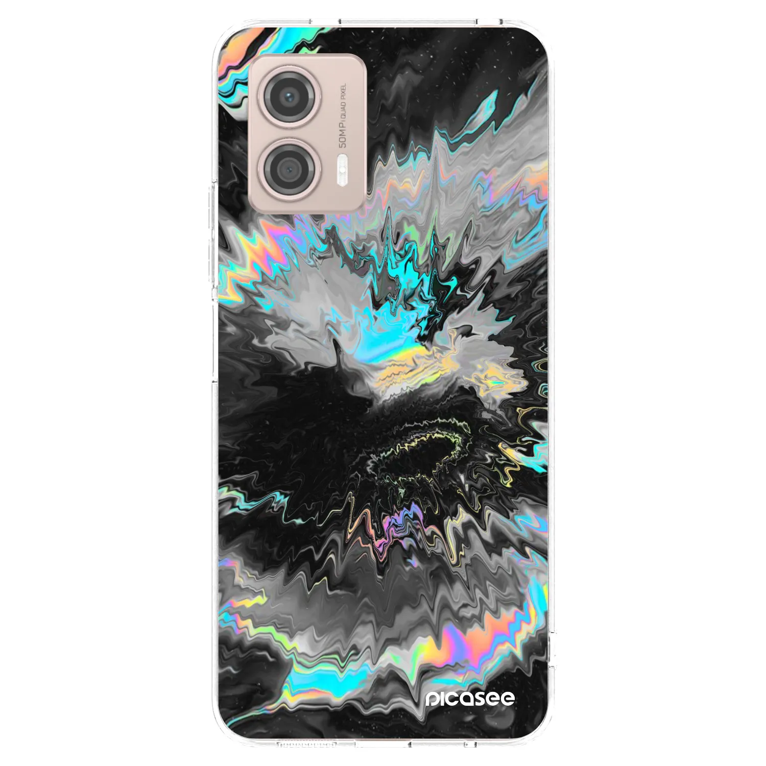 Picasee silikonowe przeźroczyste etui na Motorola Moto G53 5G - Magnetic