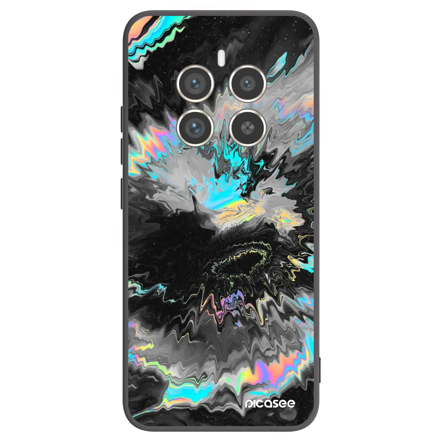 Picasee silikonowe czarne etui na Realme 12 Pro 5G - Magnetic