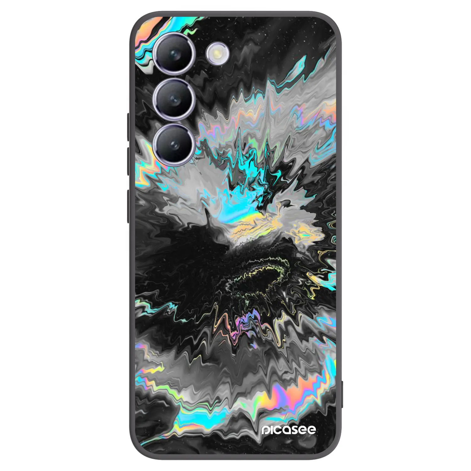 Picasee silikonowe czarne etui na Vivo V40 SE 5G - Magnetic