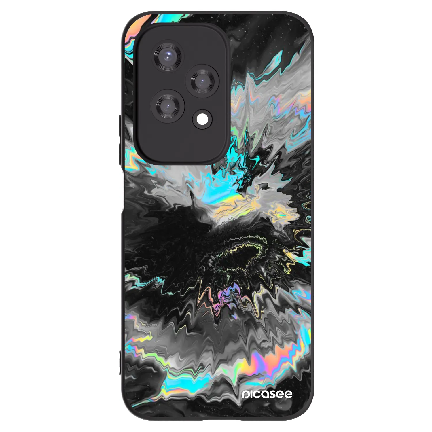 Picasee silikonowe czarne etui na Honor 200 Lite - Magnetic