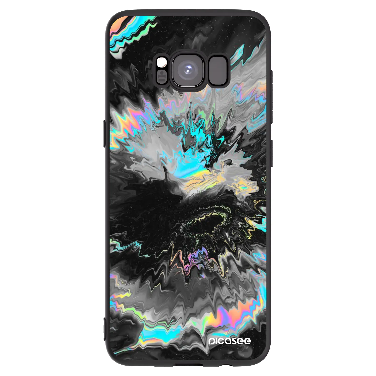 Picasee silikonowe czarne etui na Samsung Galaxy S8 G950F - Magnetic