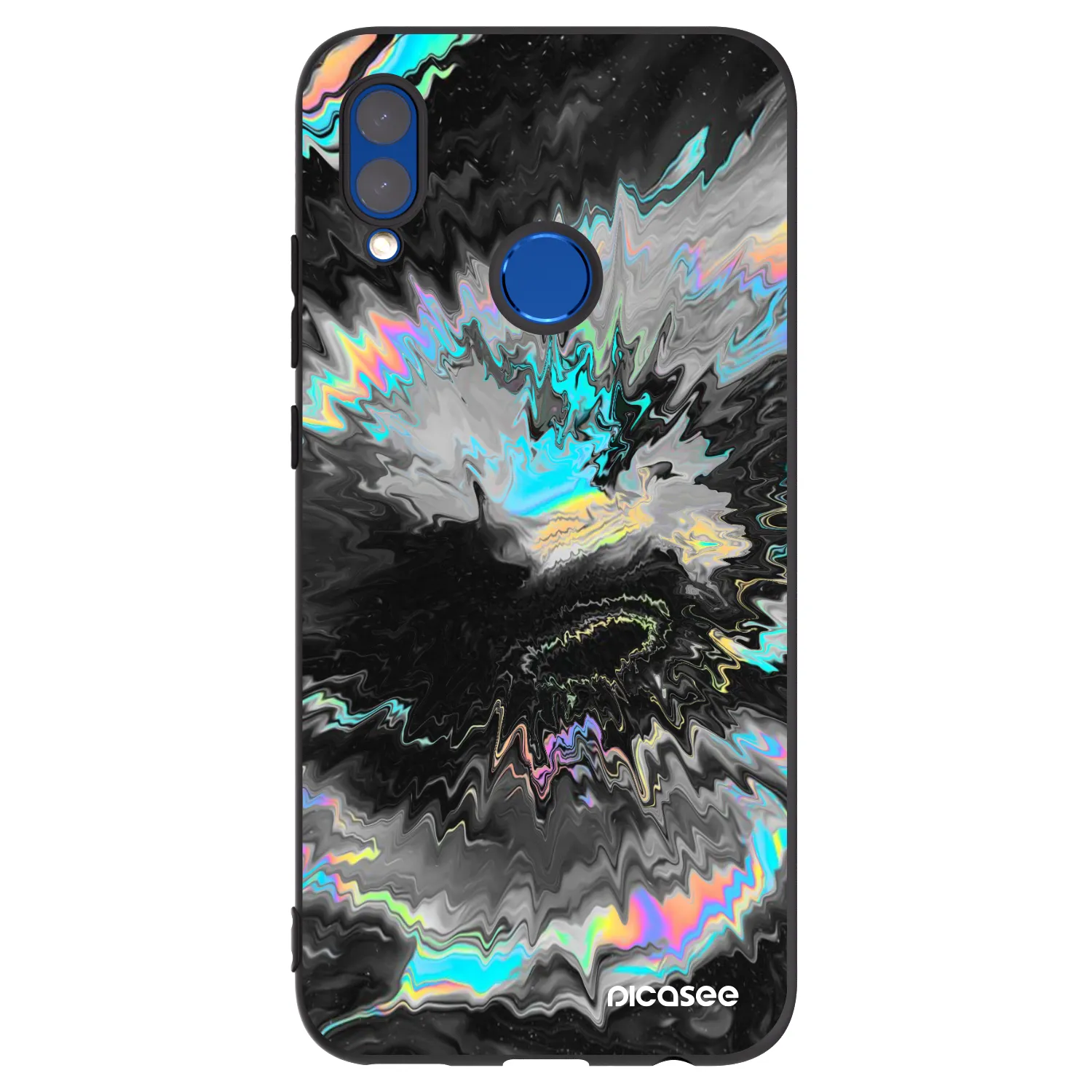 Picasee silikonowe czarne etui na Huawei P Smart 2019 - Magnetic