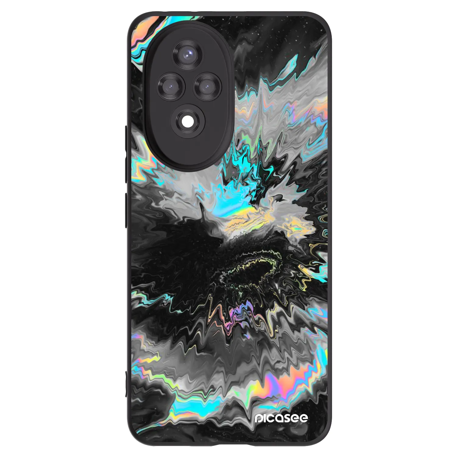 Picasee silikonowe czarne etui na Honor 200 5G - Magnetic