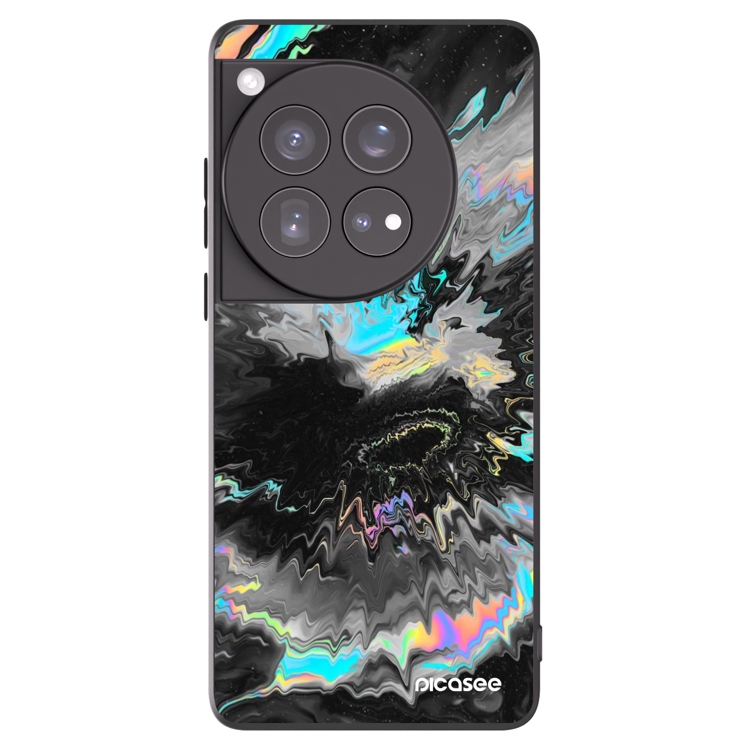 Picasee silikonowe czarne etui na OnePlus 12 5G - Magnetic
