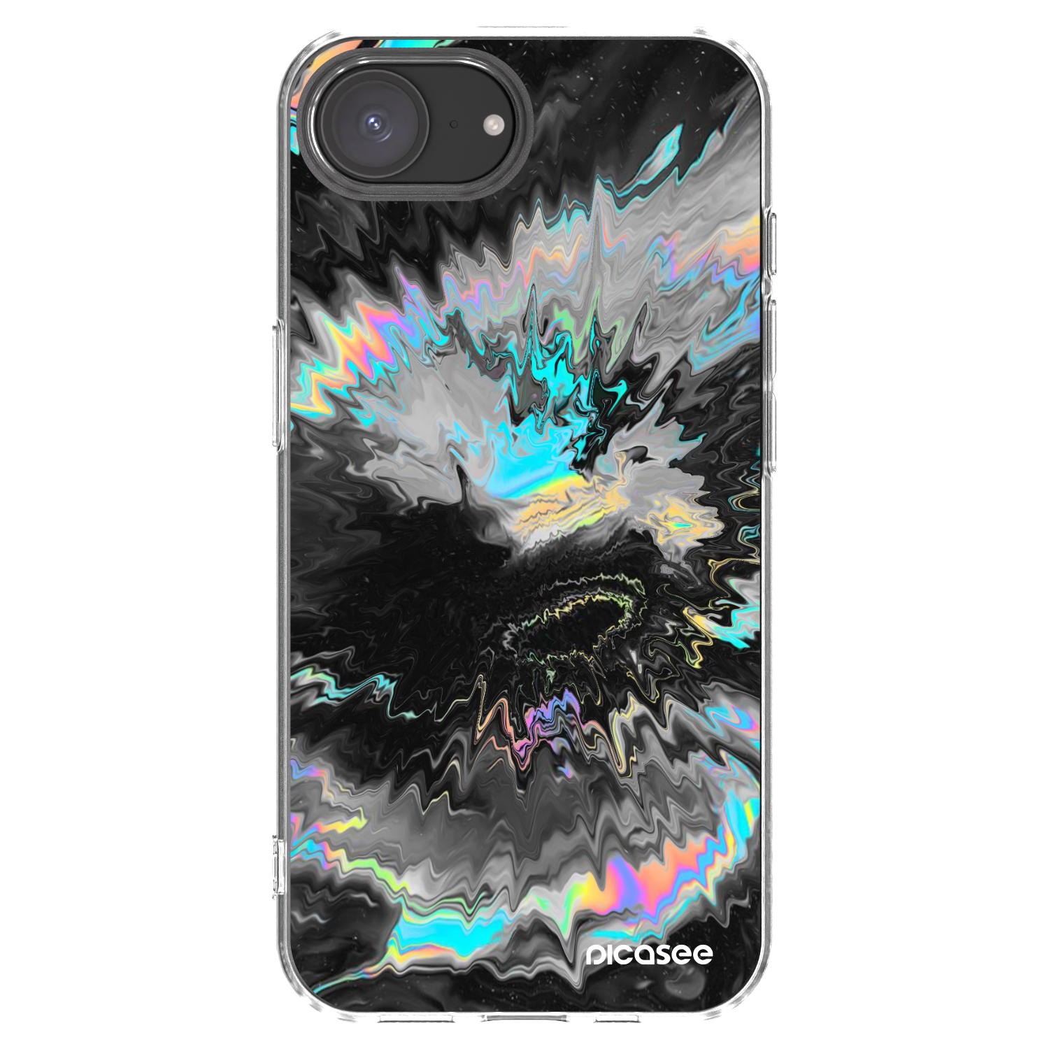 Picasee silikonowe przeźroczyste etui na Apple iPhone 16e - Magnetic