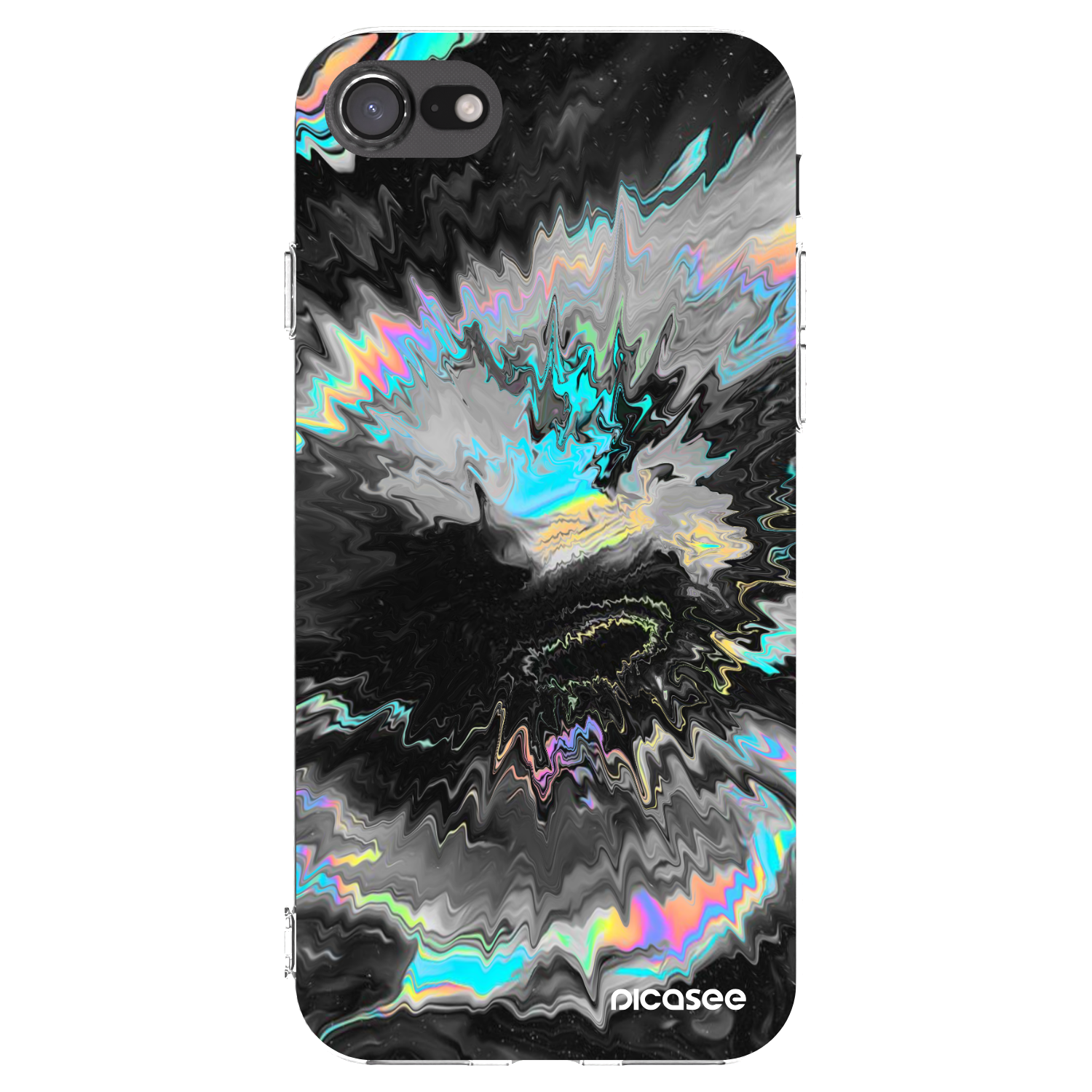 Picasee silikonowe przeźroczyste etui na Apple iPhone 7 - Magnetic