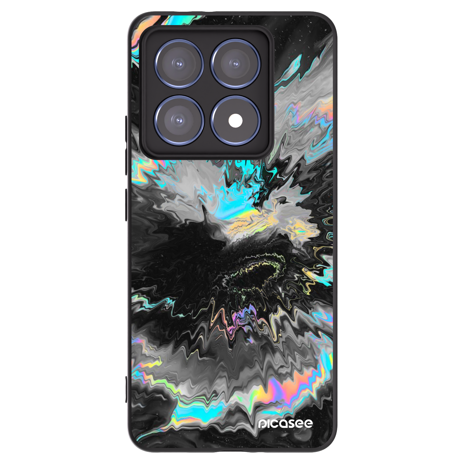 Picasee silikonowe czarne etui na Xiaomi 14T Pro - Magnetic