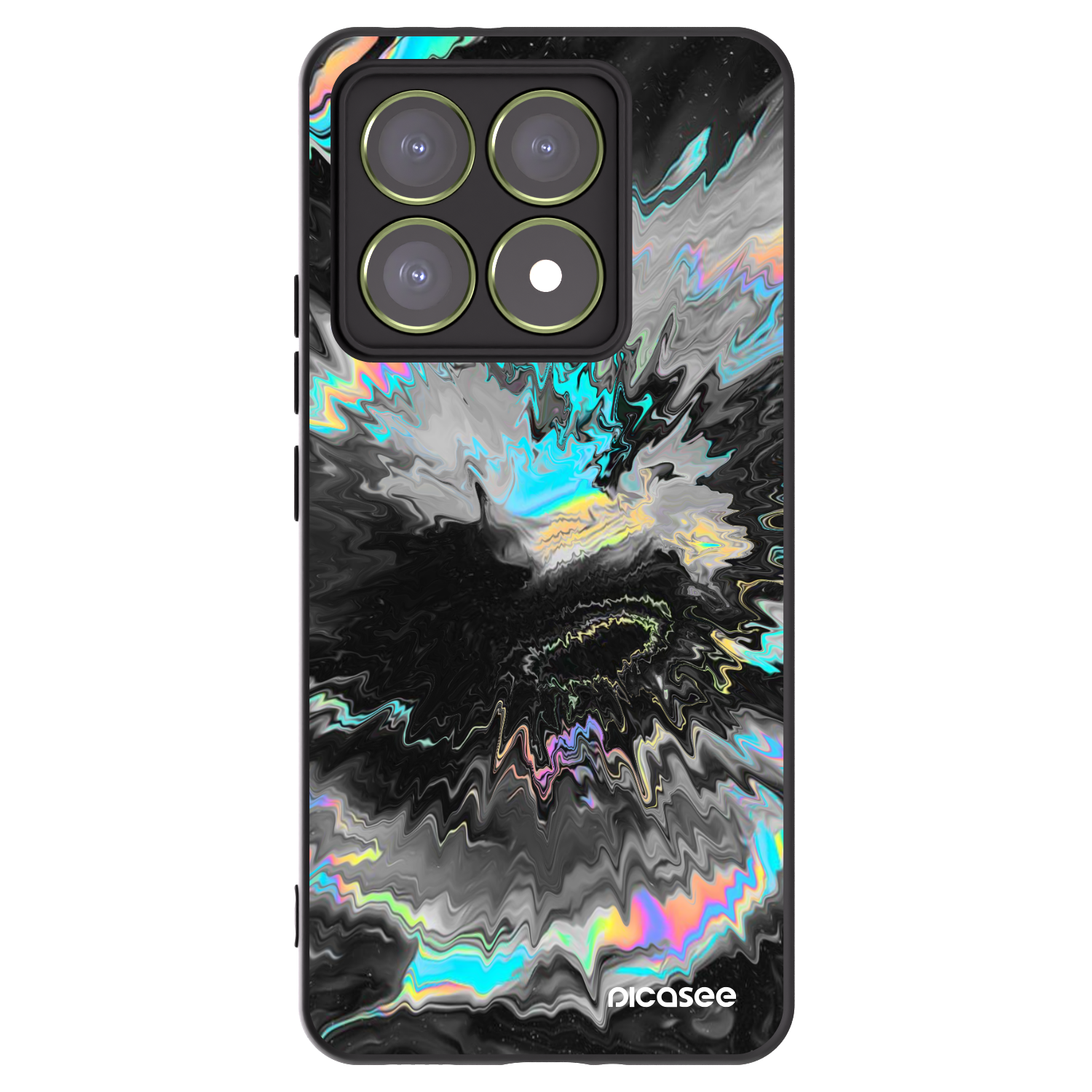 Picasee silikonowe czarne etui na Xiaomi 14T - Magnetic