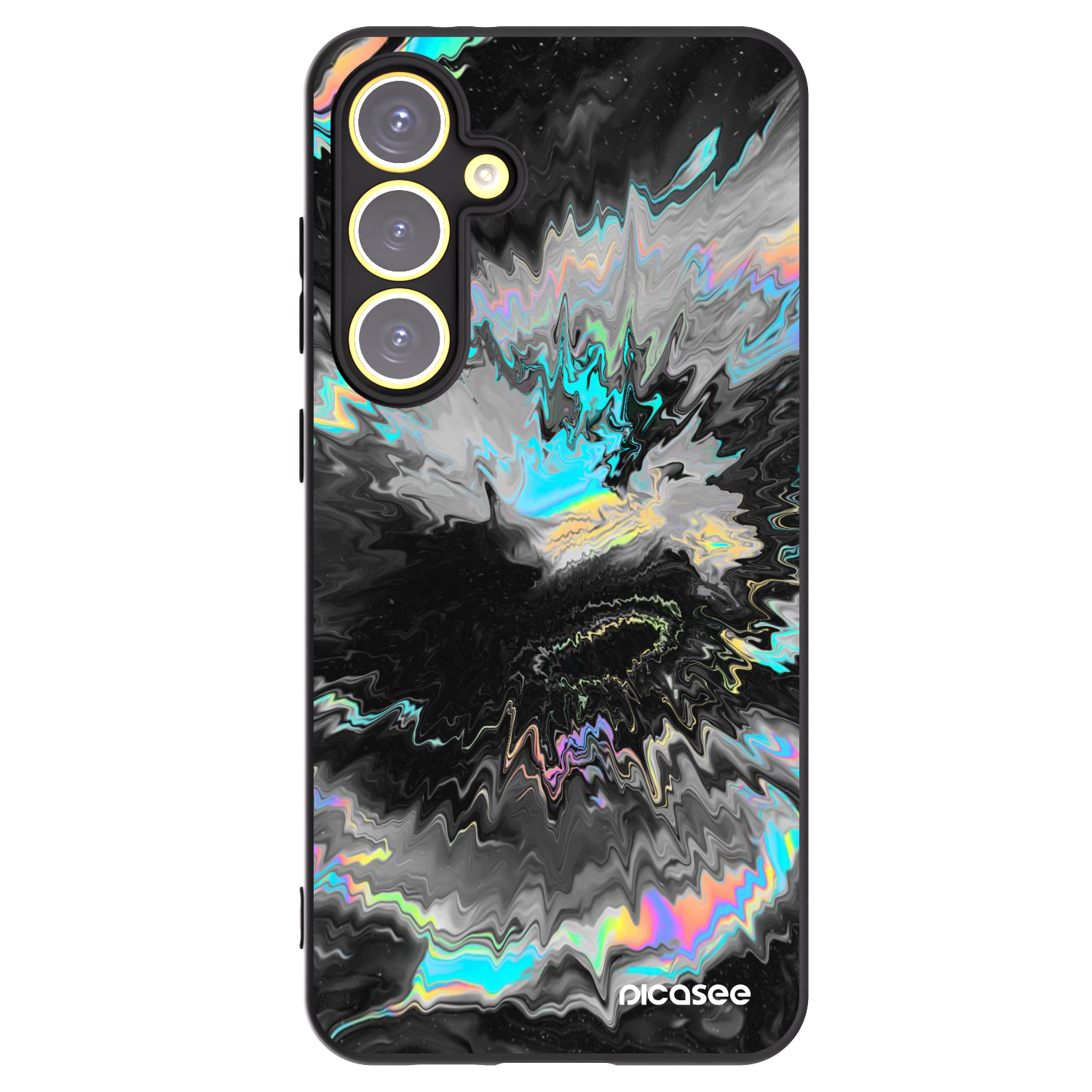 Picasee silikonowe czarne etui na Samsung Galaxy S24 FE S721B - Magnetic