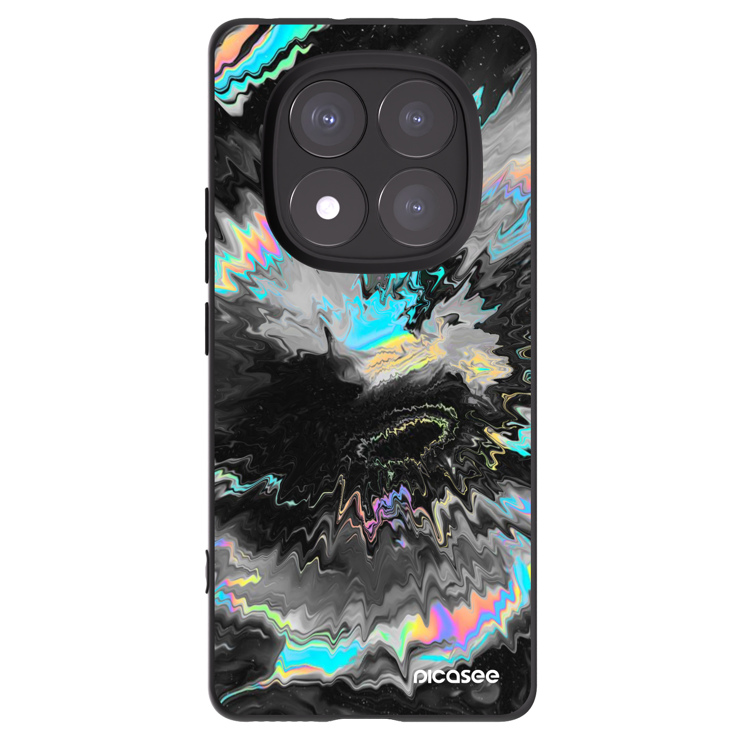 Picasee silikonowe czarne etui na Xiaomi Redmi Note 14 Pro+ 5G - Magnetic