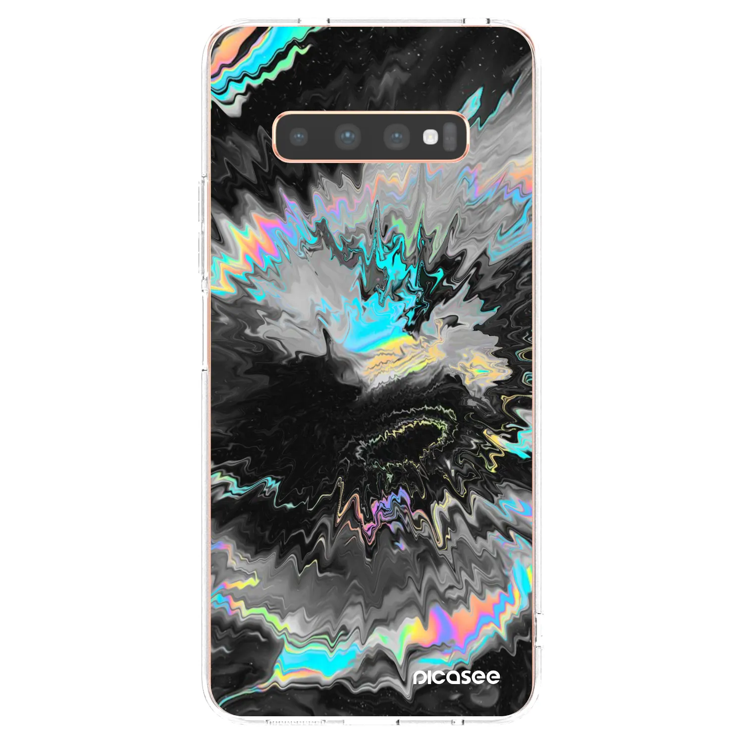 Picasee silikonowe przeźroczyste etui na Samsung Galaxy S10 Plus G975 - Magnetic