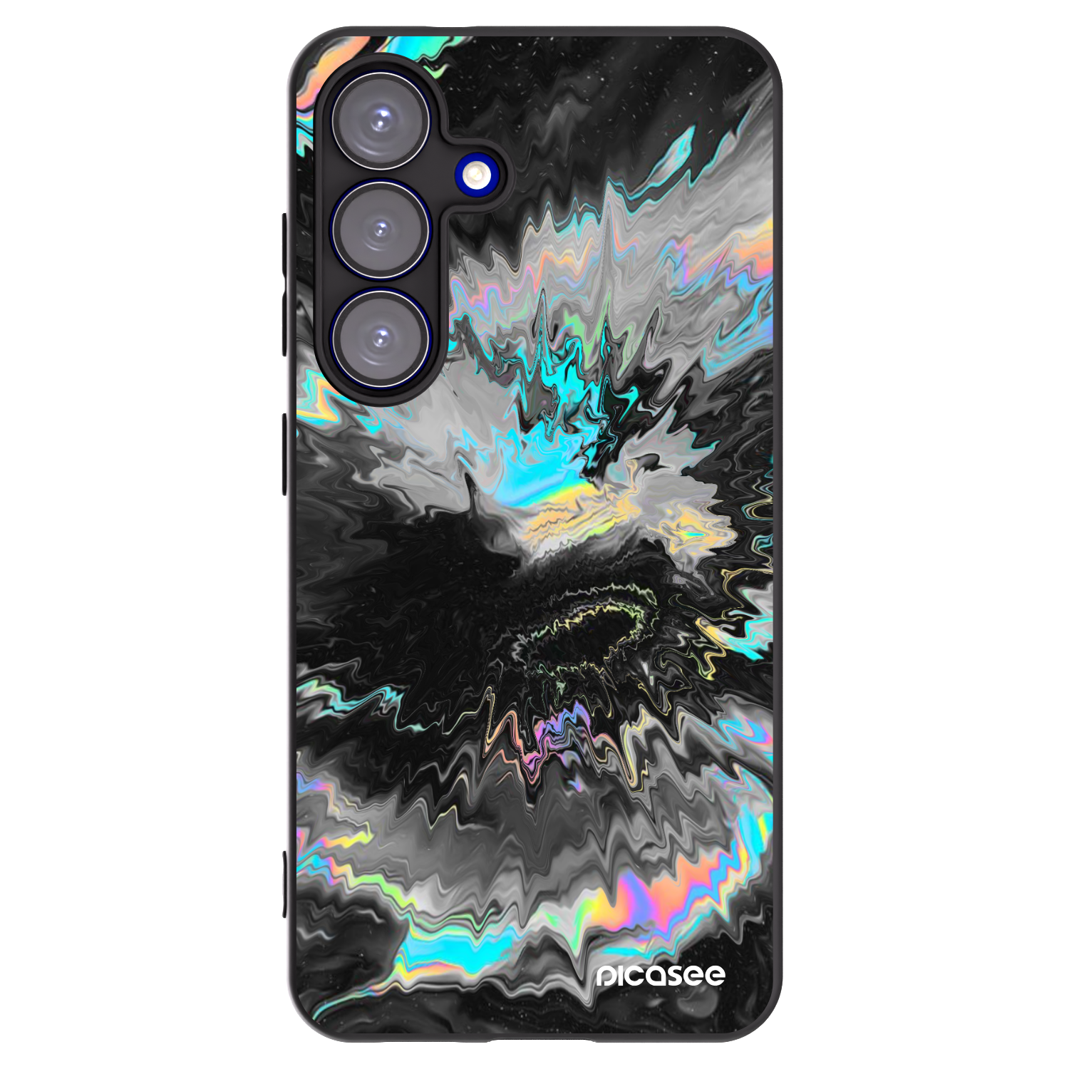 Picasee silikonowe czarne etui na Samsung Galaxy S25 5G - Magnetic
