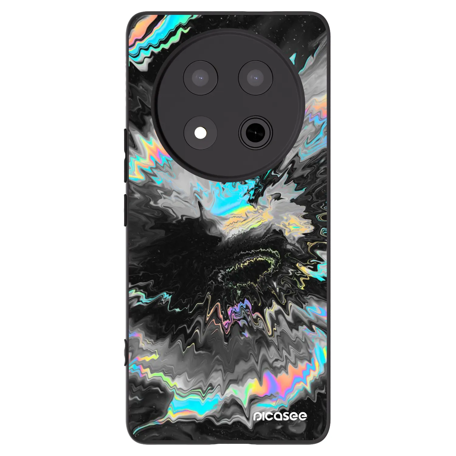 Picasee silikonowe czarne etui na Honor Magic7 Lite 5G - Magnetic